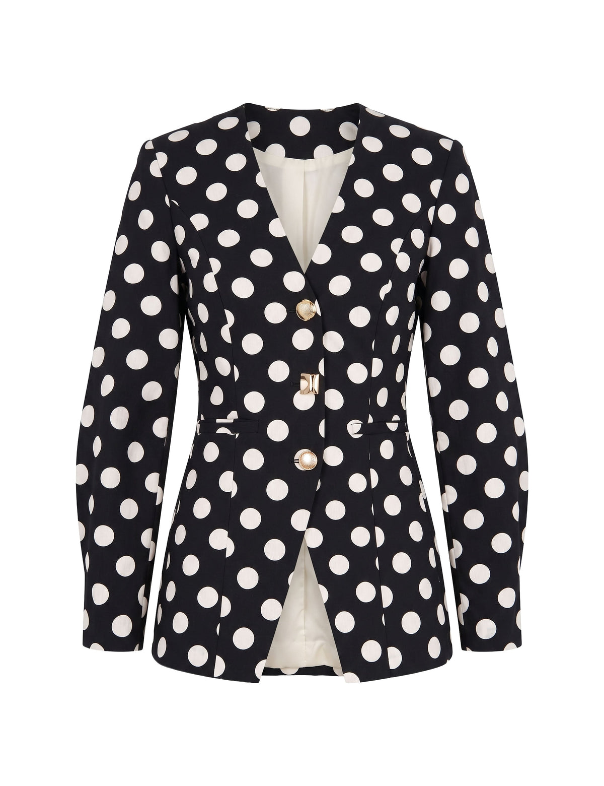 Blazer Poka Tricoline Preto