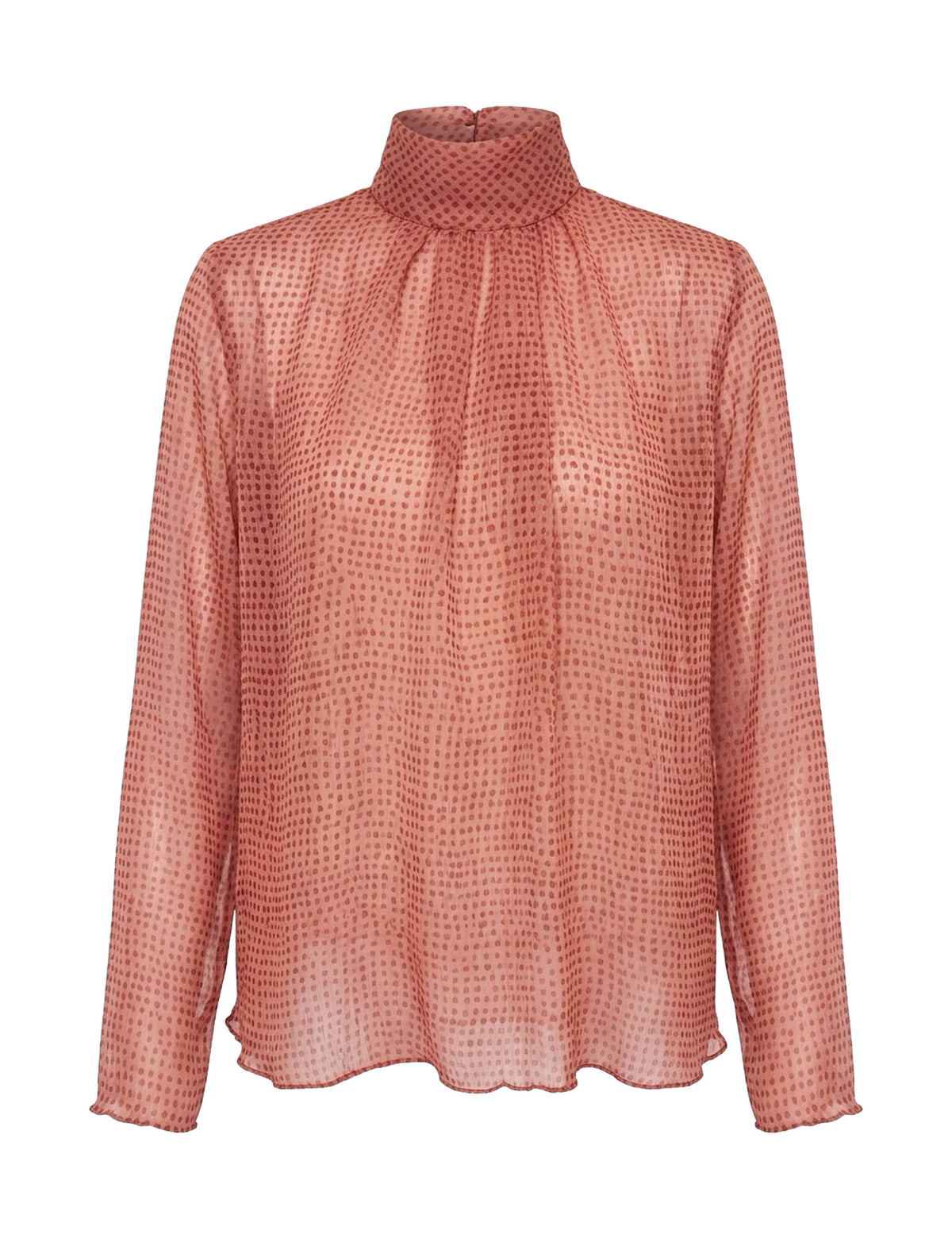Blusa Aline Chiffon Pessego
