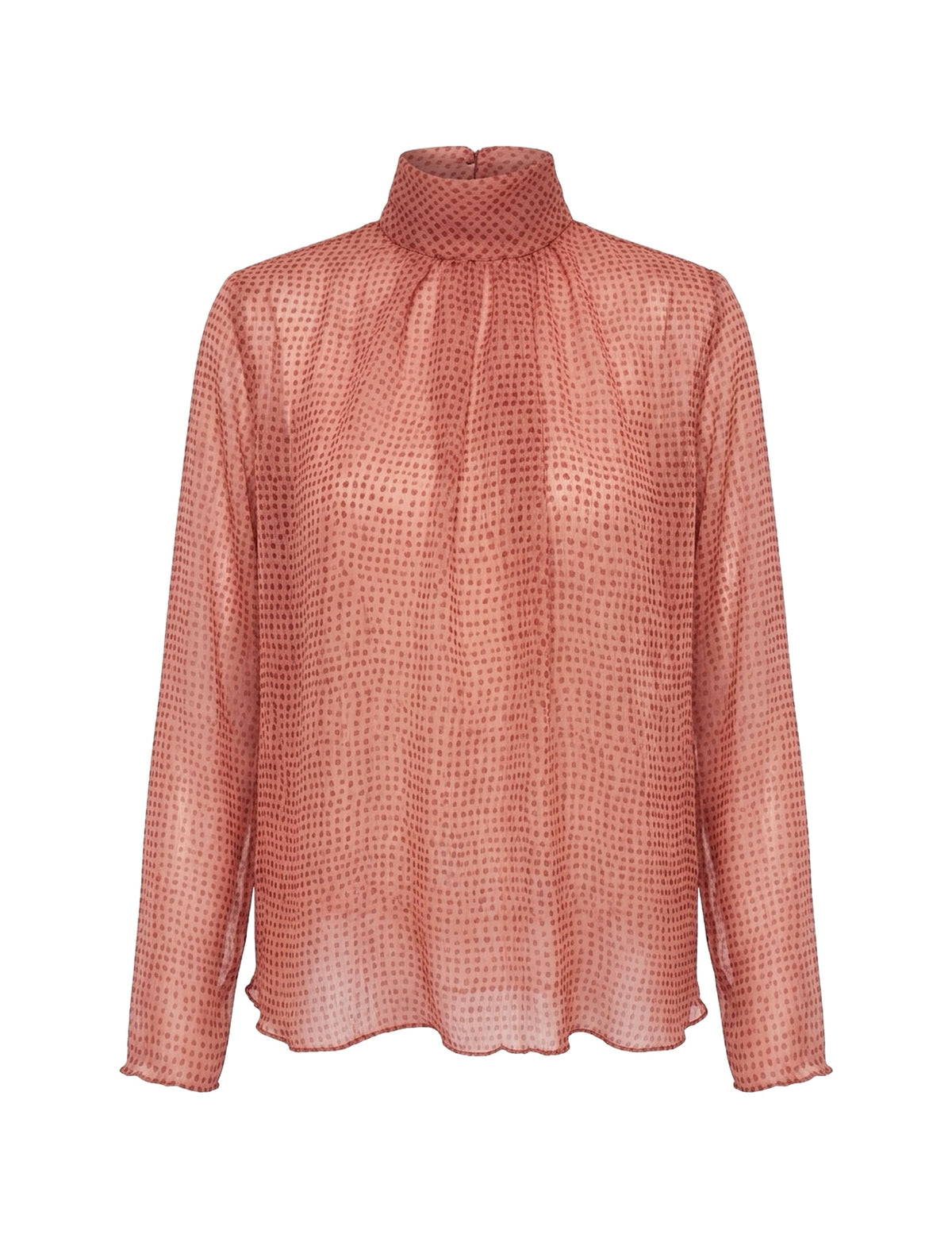 Blusa Aline Chiffon Pessego