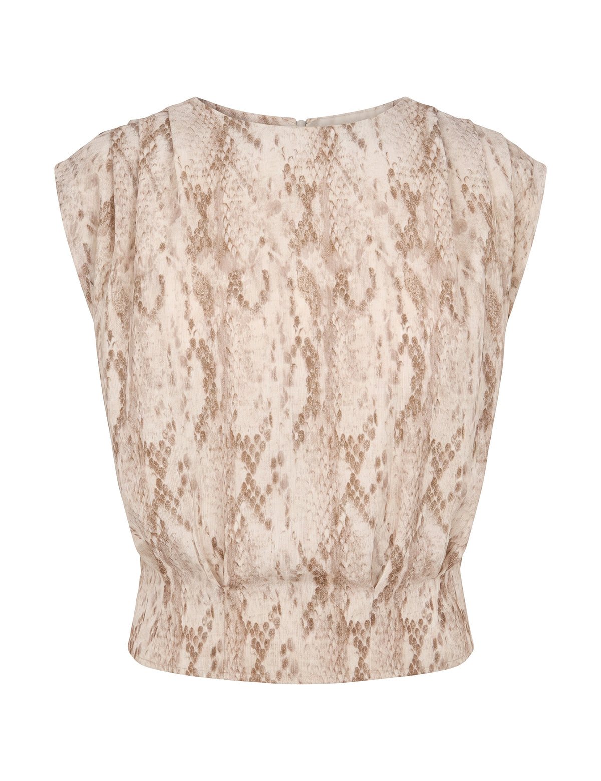 Blusa Jade Animal Print Cinza