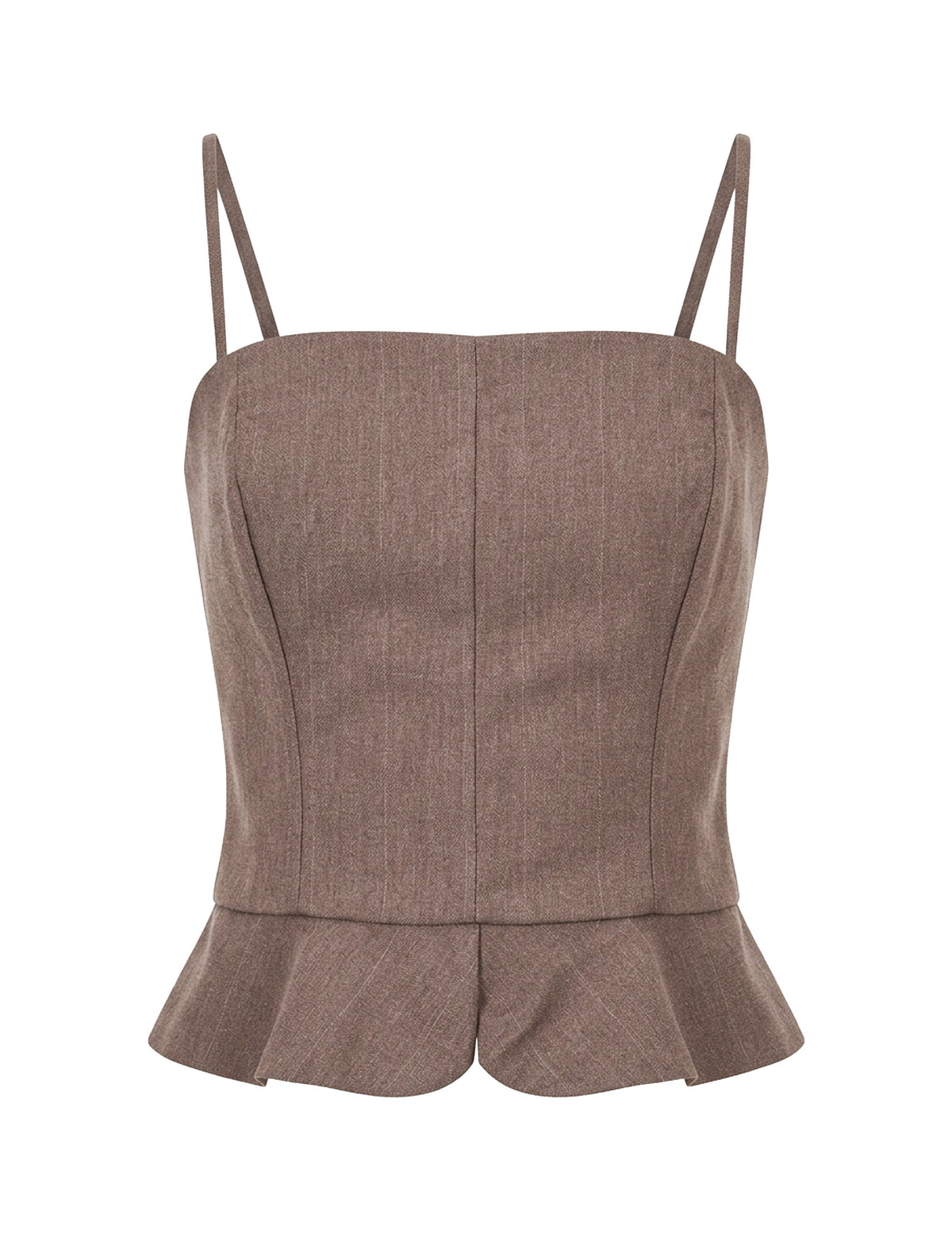 Blusa Nysa Alfaiataria Marrom