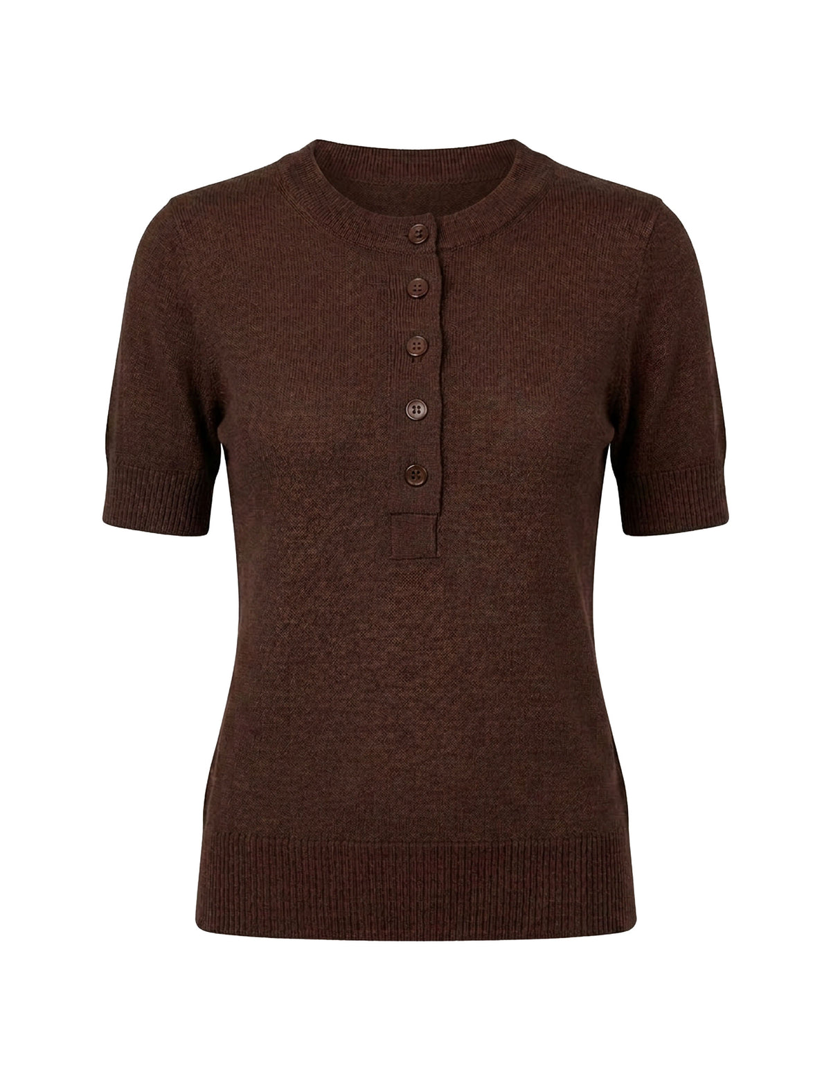 Blusa Viscose Tricot Coffee