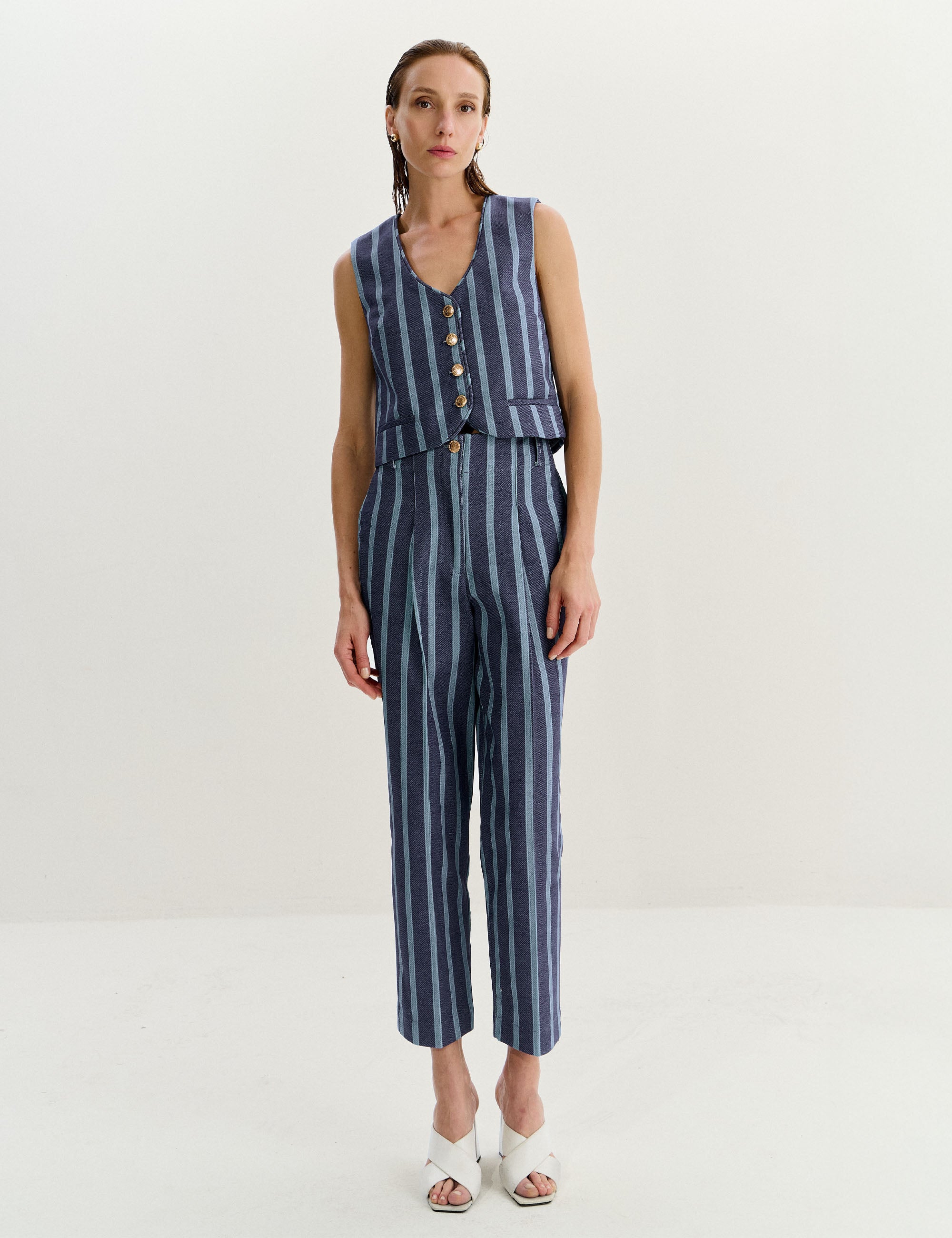 Colete Isabella Listra Marinho