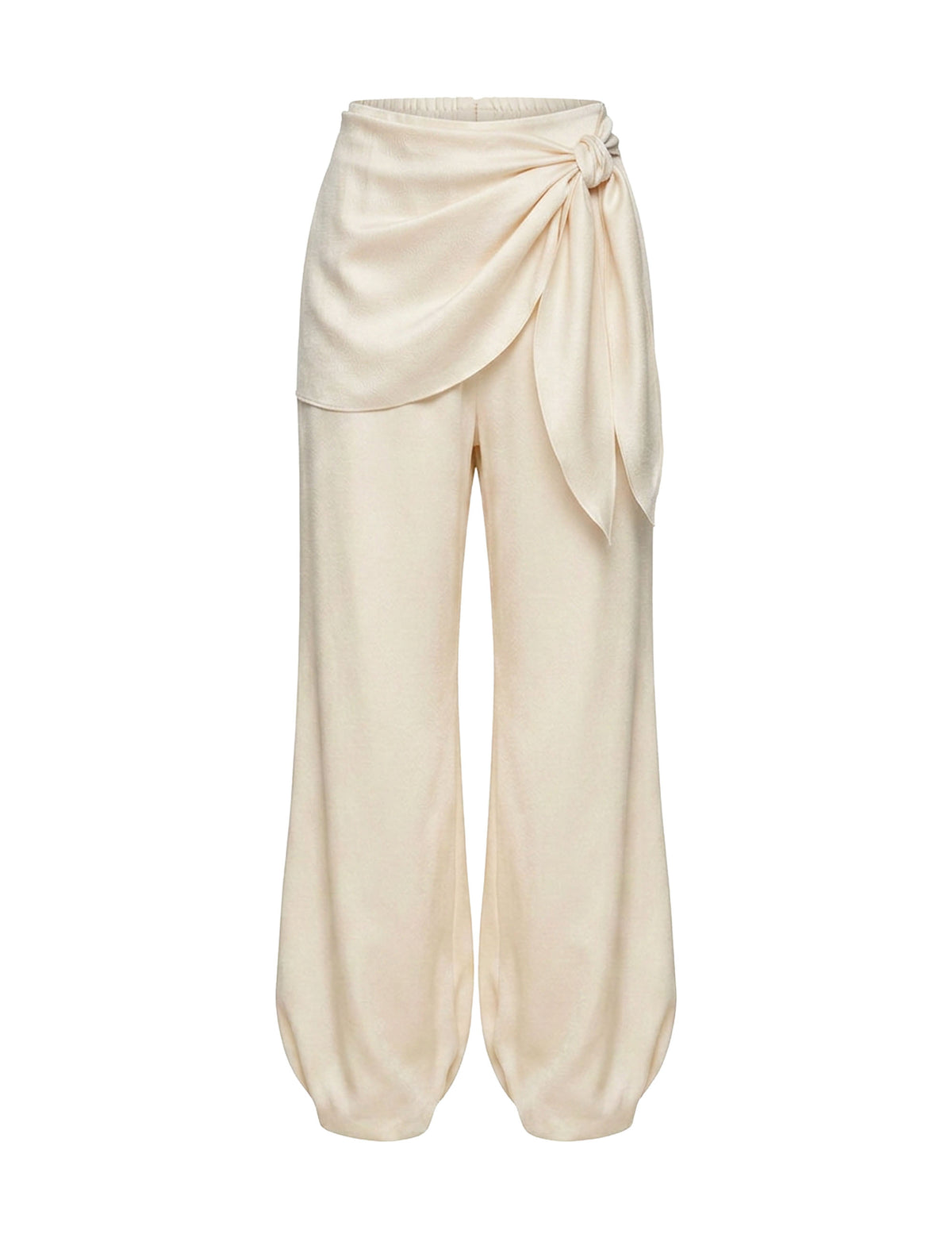 Calça Lenço Mayara Cetim Pérola