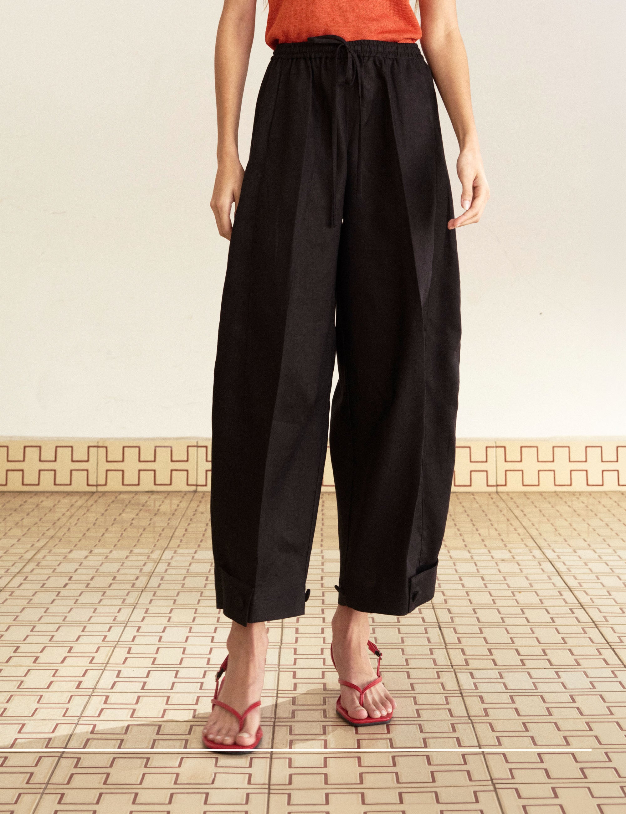 Calça Roberta Linho Preto