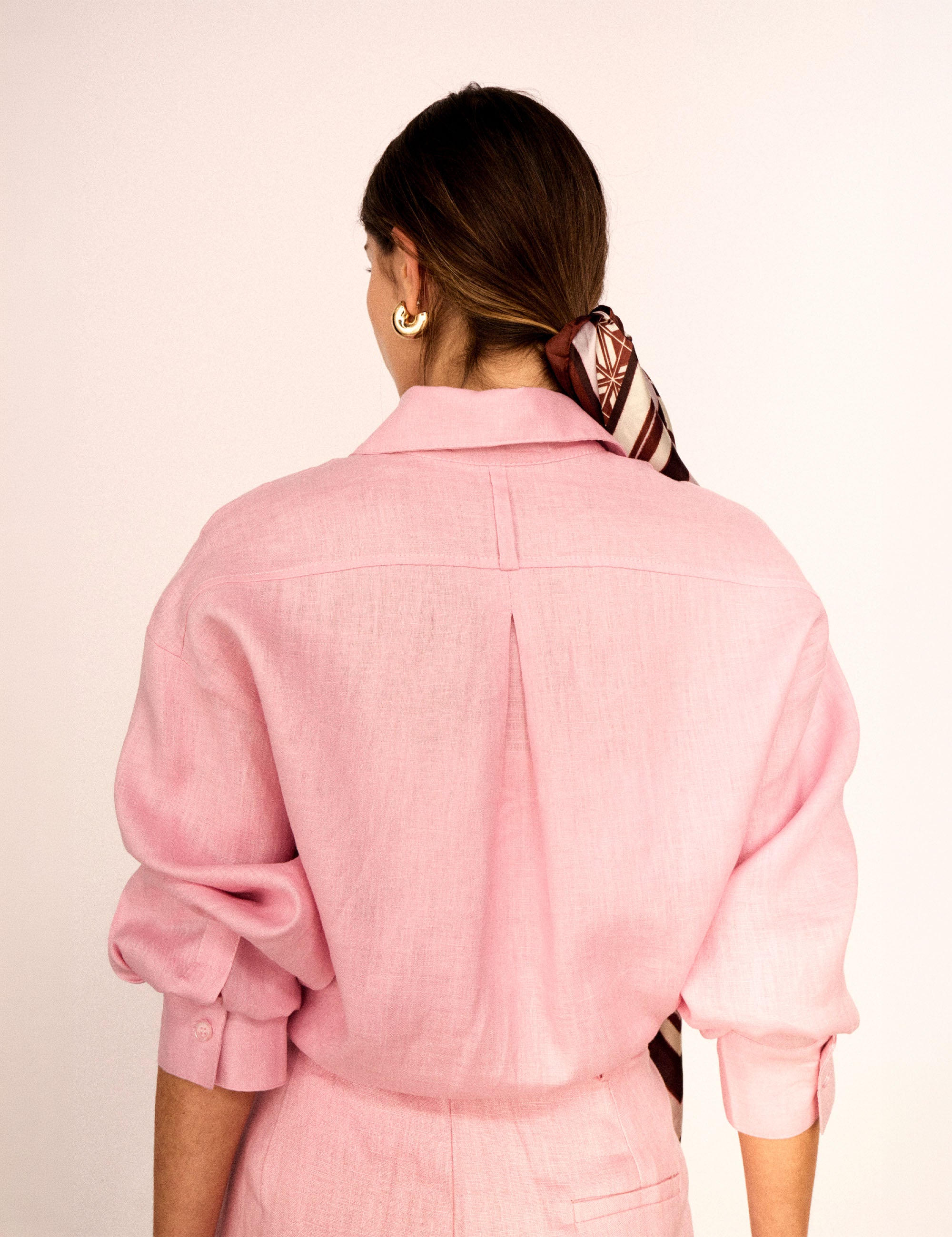 Camisa Roberta Linho Rosa