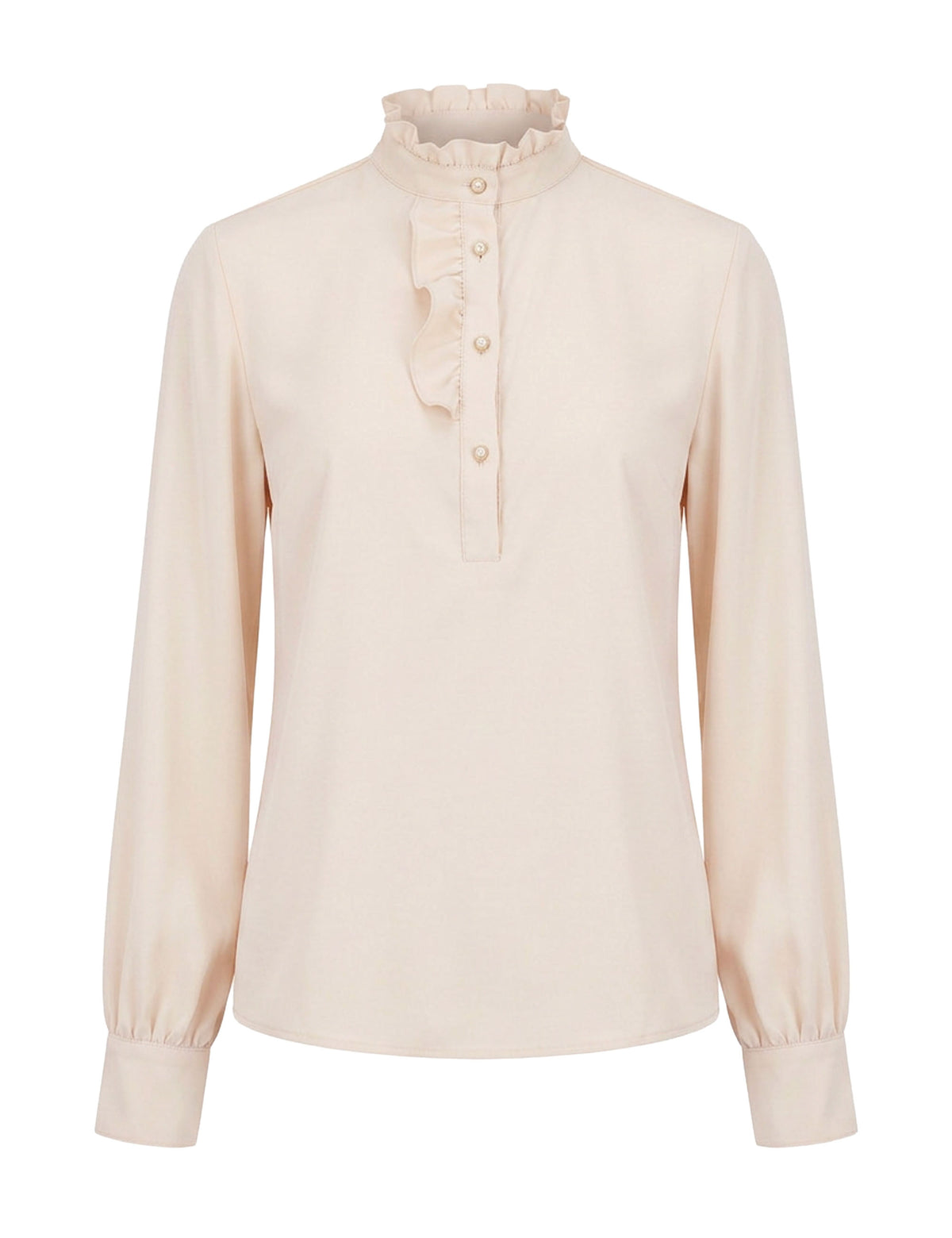 Camisa Aurora Crepe Marfim