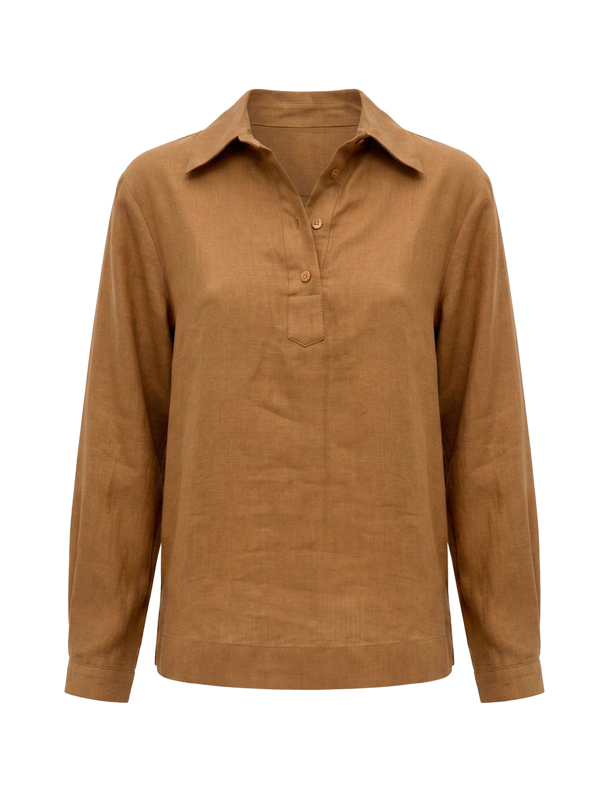 Camisa Ceci Viscolinho Pecan