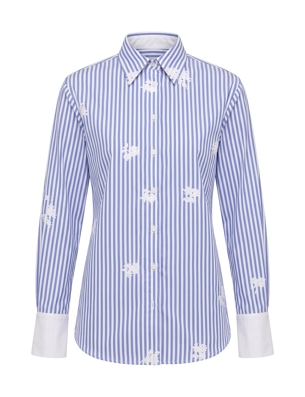 Camisa Laisa Tricoline Azul