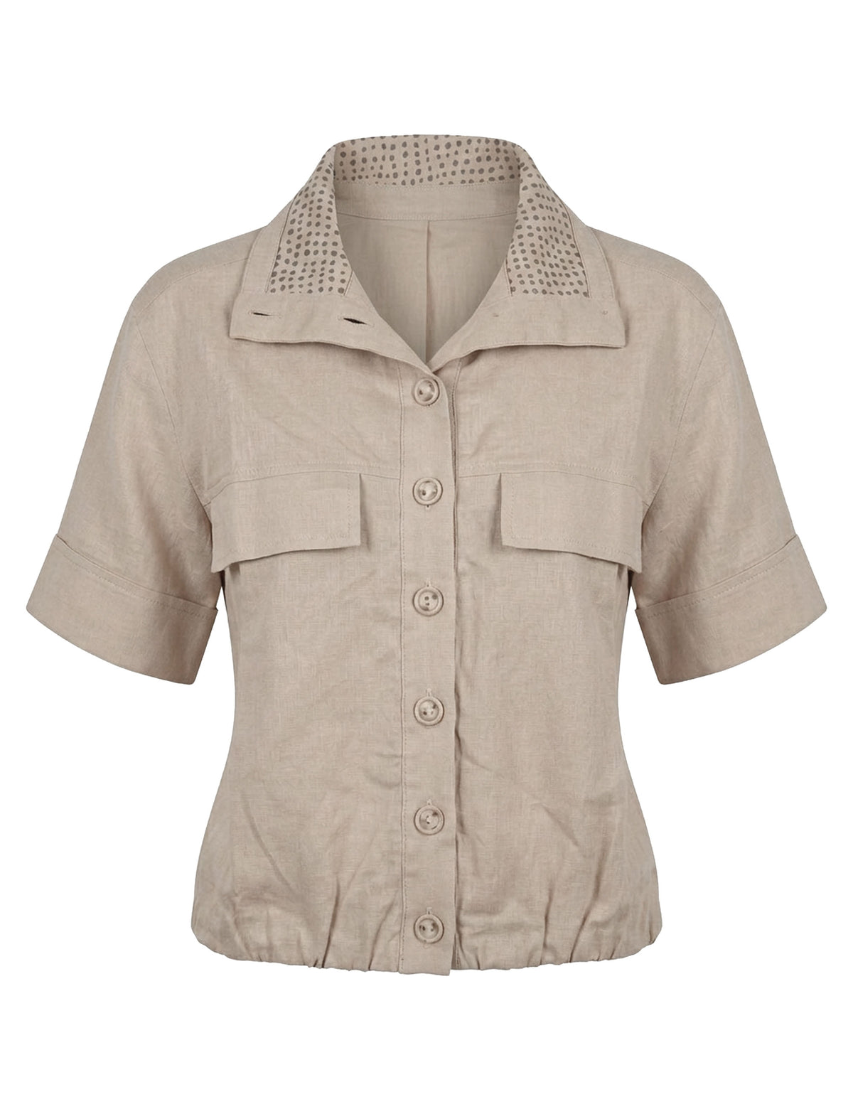 Camisa Linen Viscolinho Areia