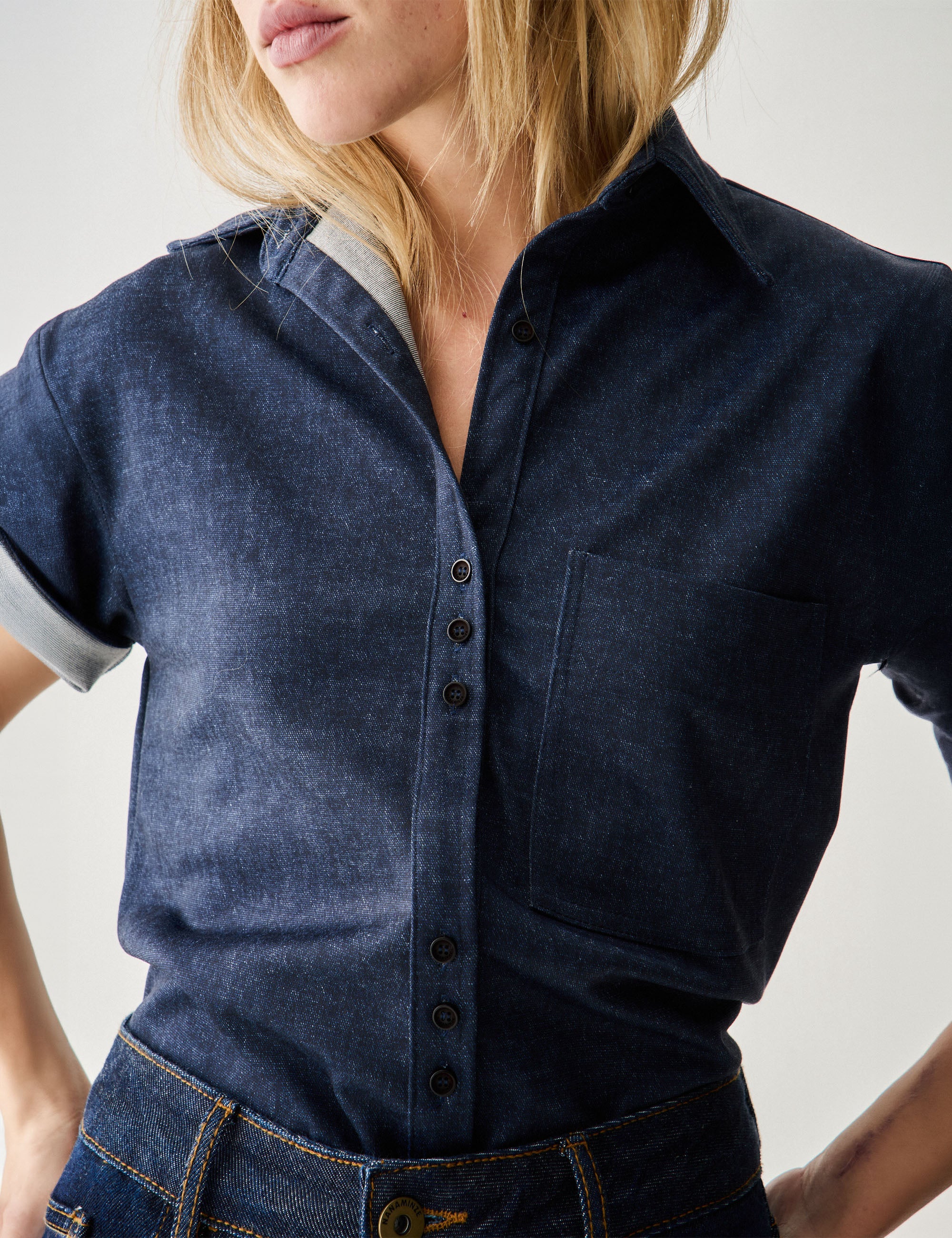 Camisa Molet Jeans Denim