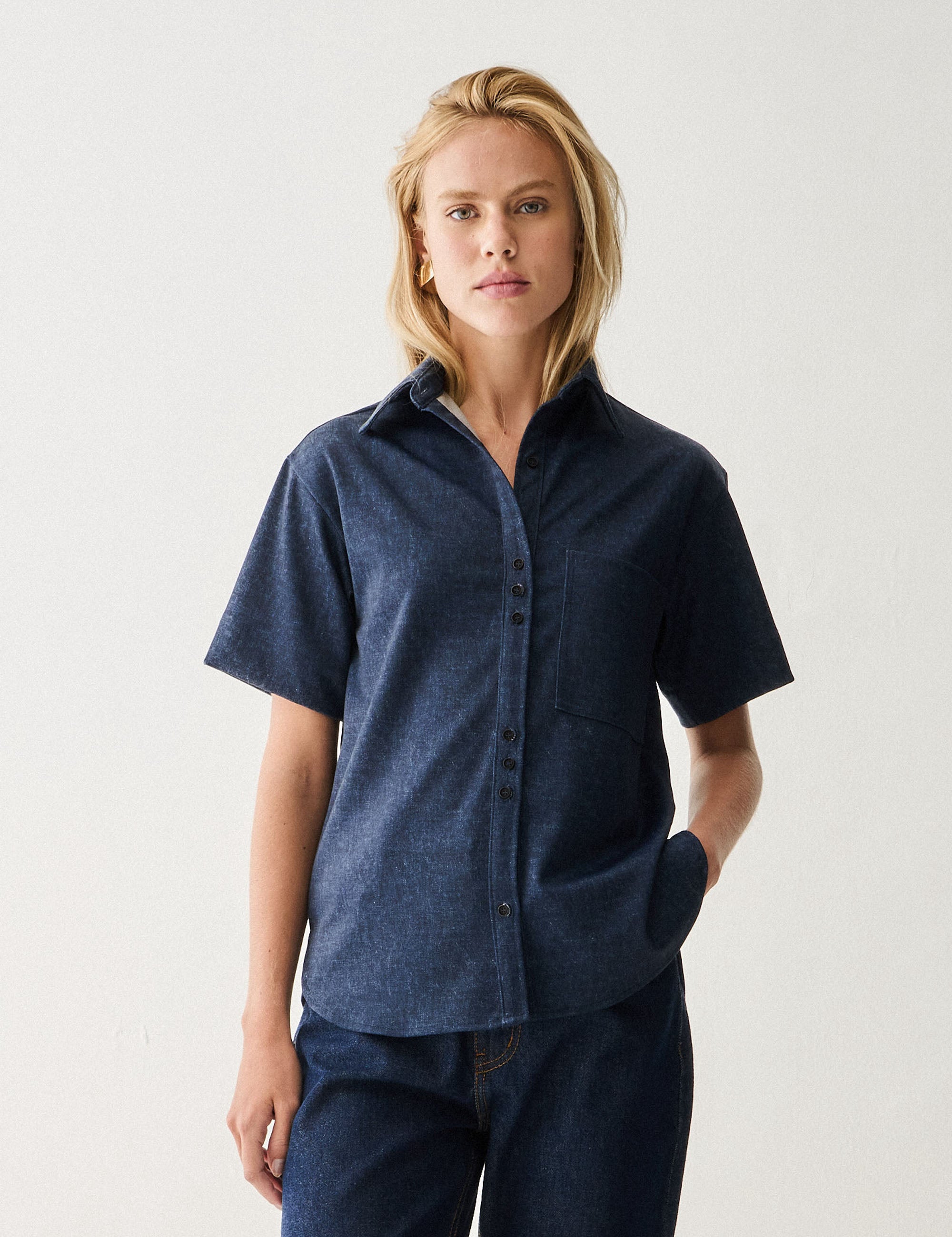 Camisa Molet Jeans Denim