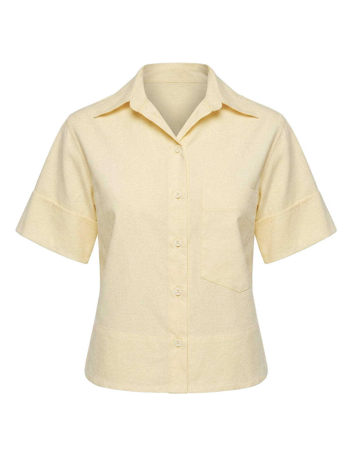 Camisa Pipa Tricoline Amarelo