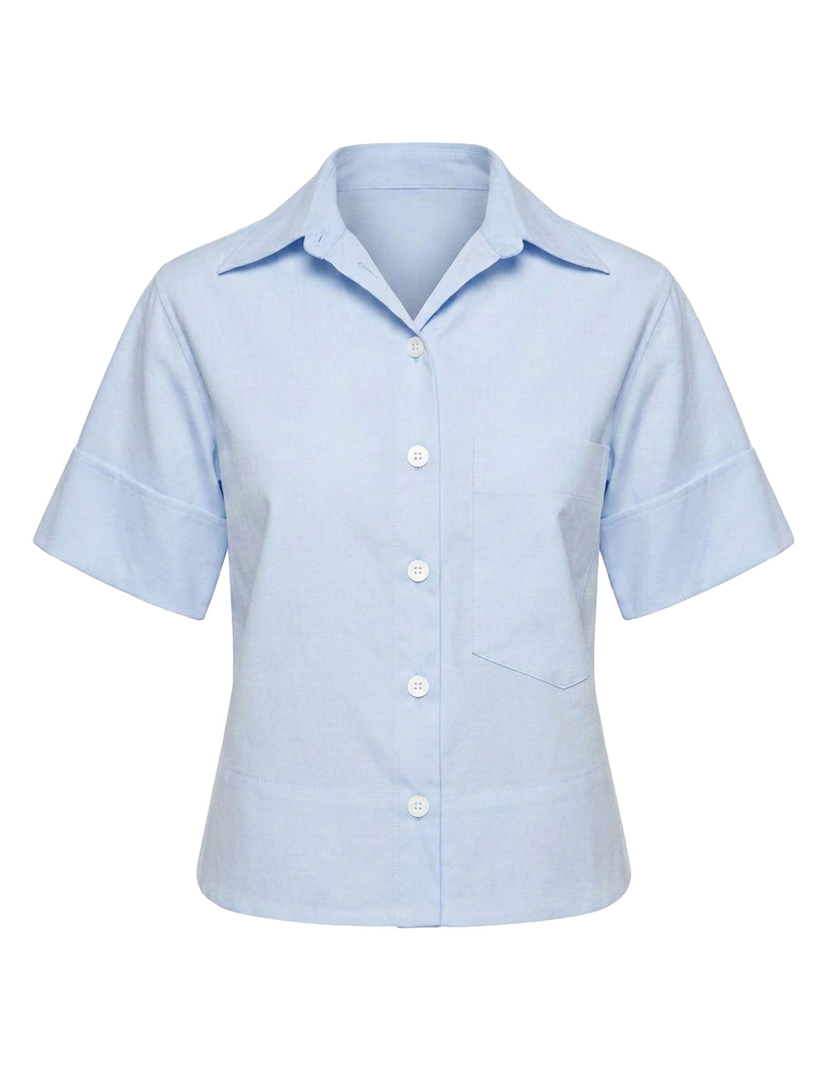 Camisa Pipa Tricoline Azul