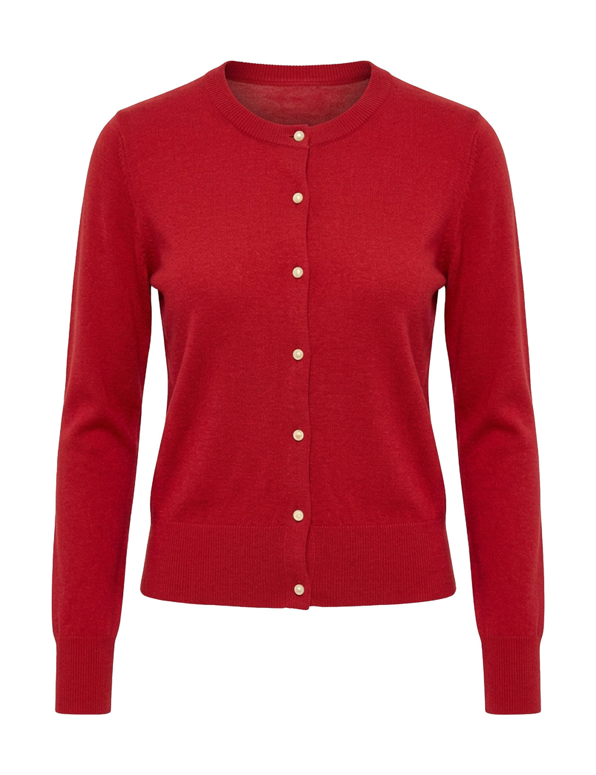 Cardigan Tricot Vermelho
