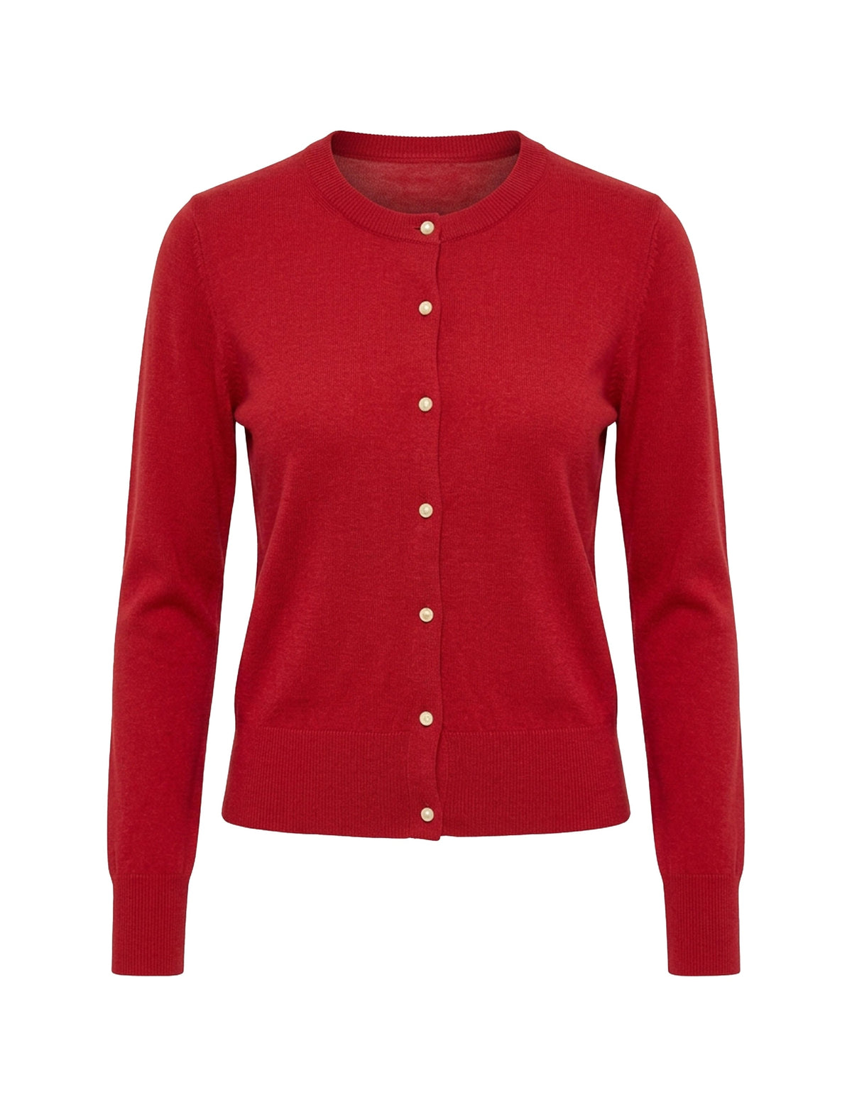 Cardigan Tricot Vermelho