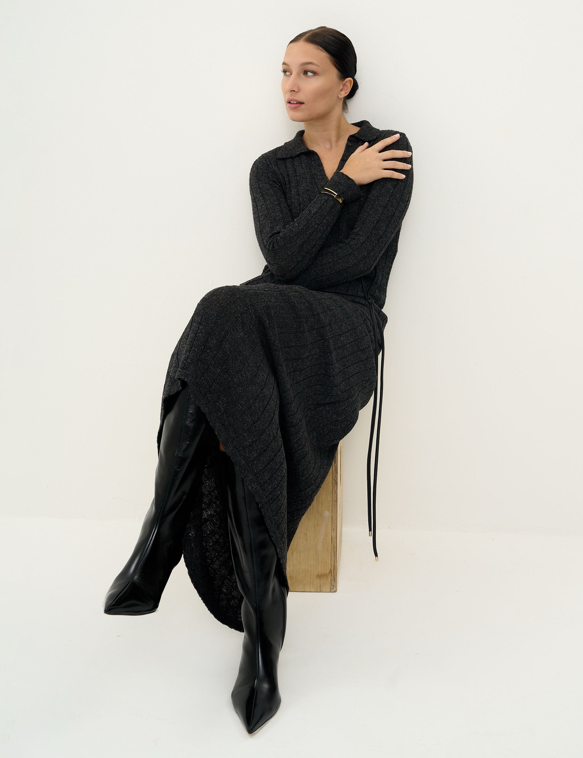 Conjunto Della Tricot Preto