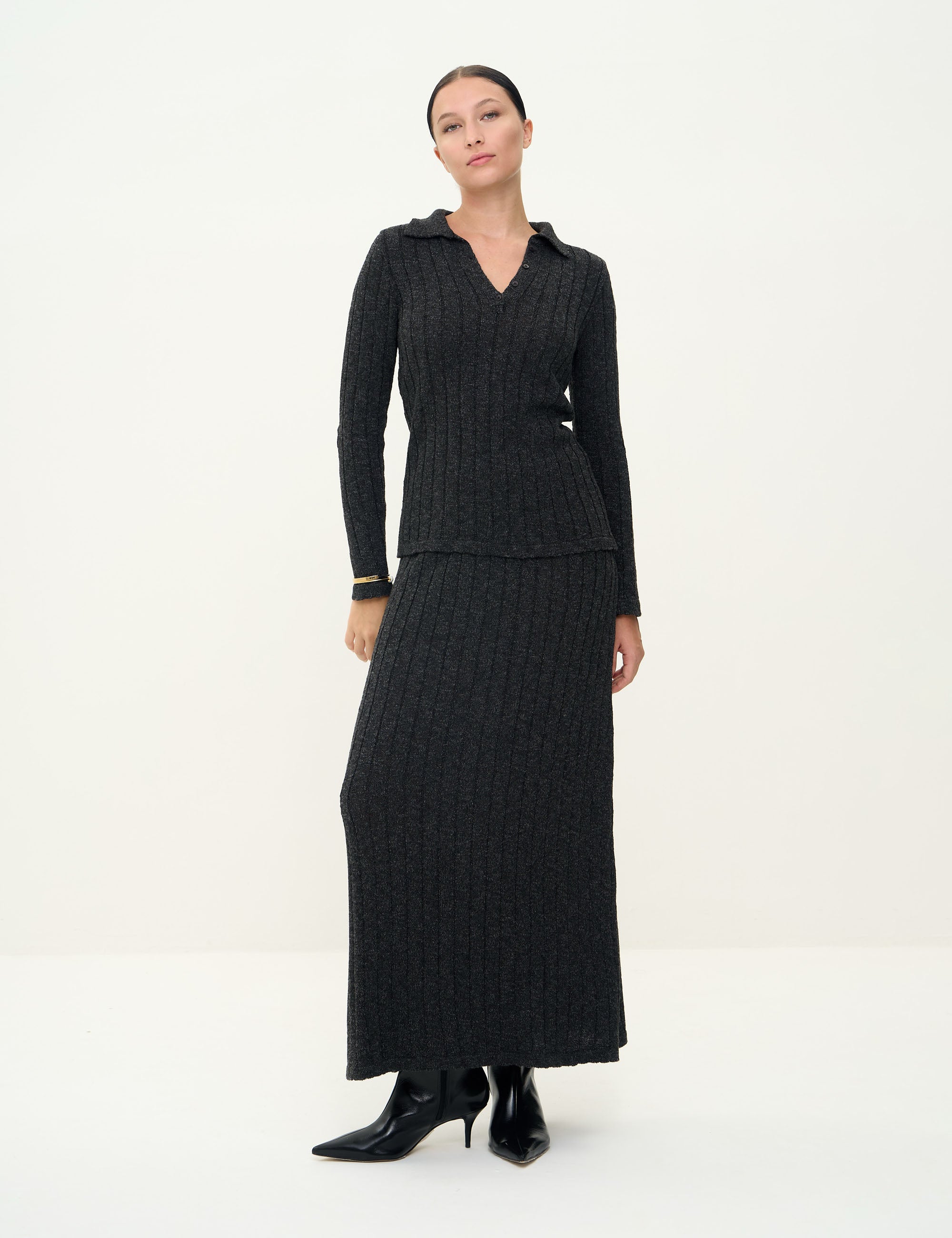 Conjunto Della Tricot Preto