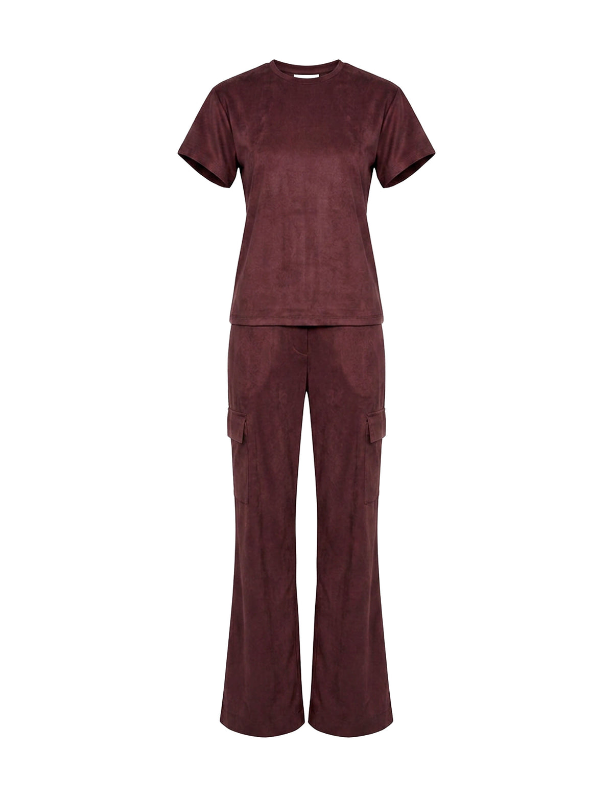 Conjunto Mirabele Suede Beringela