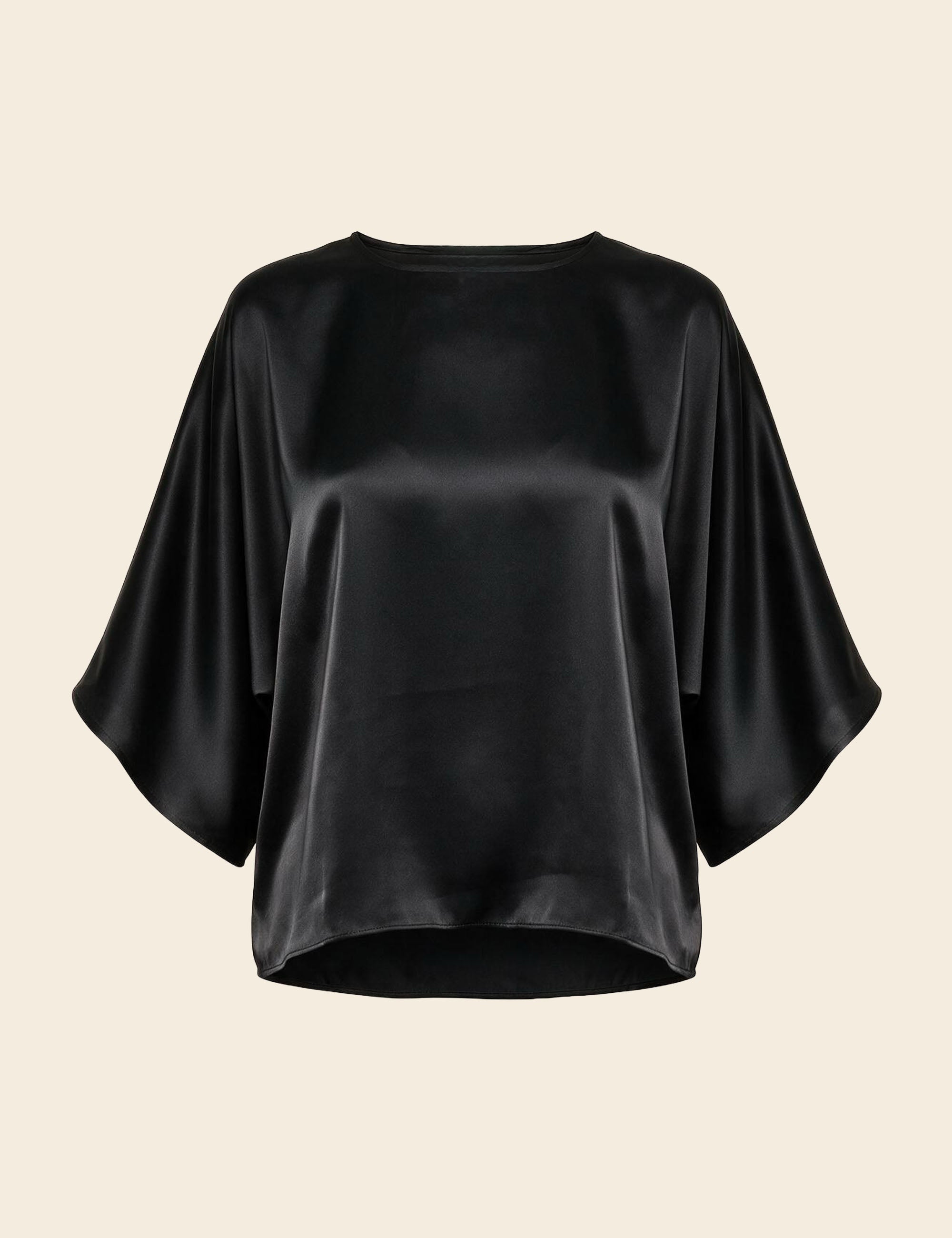 Blusa Evelyn Cetim Preto