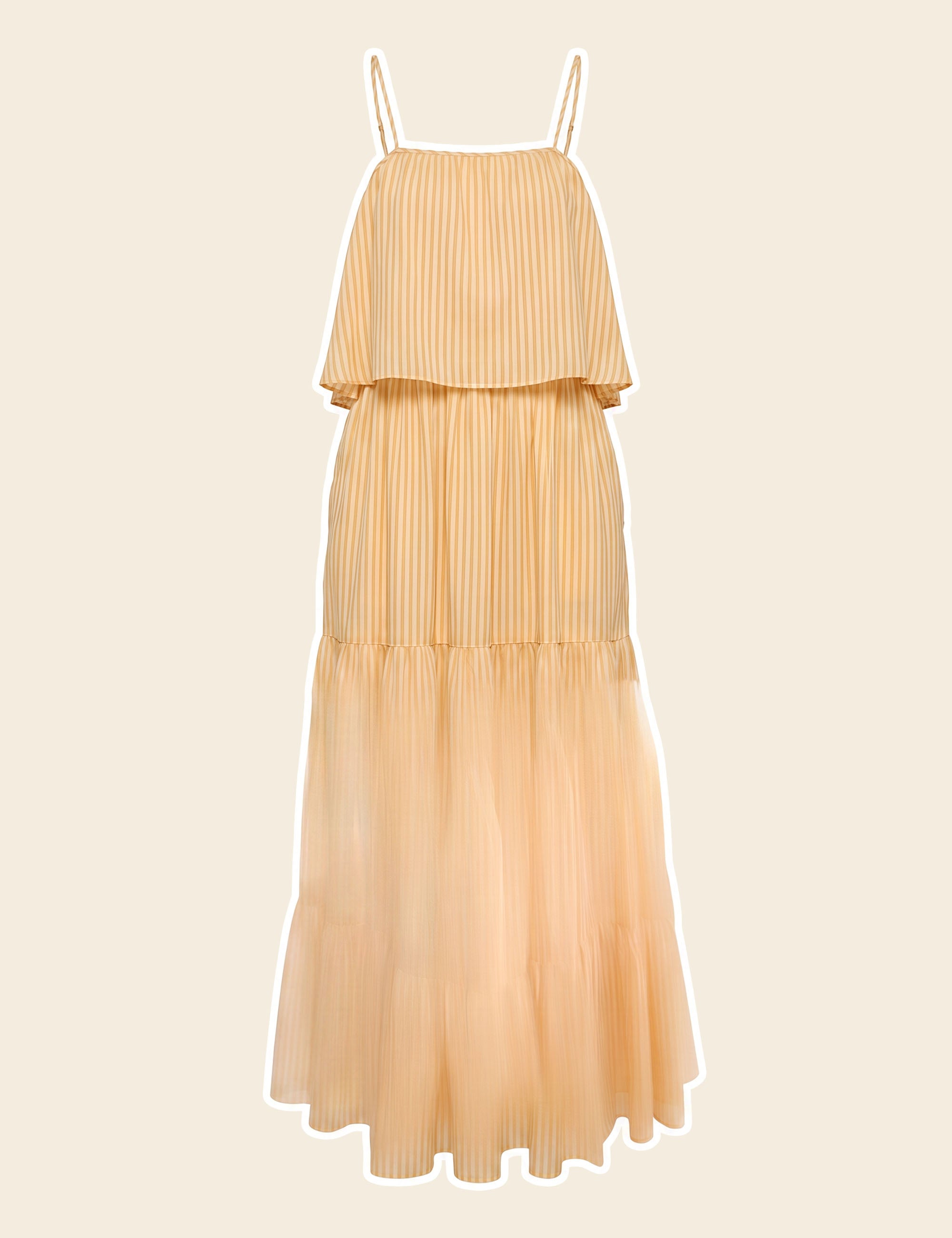 Vestido Bianca Listra Amarelo