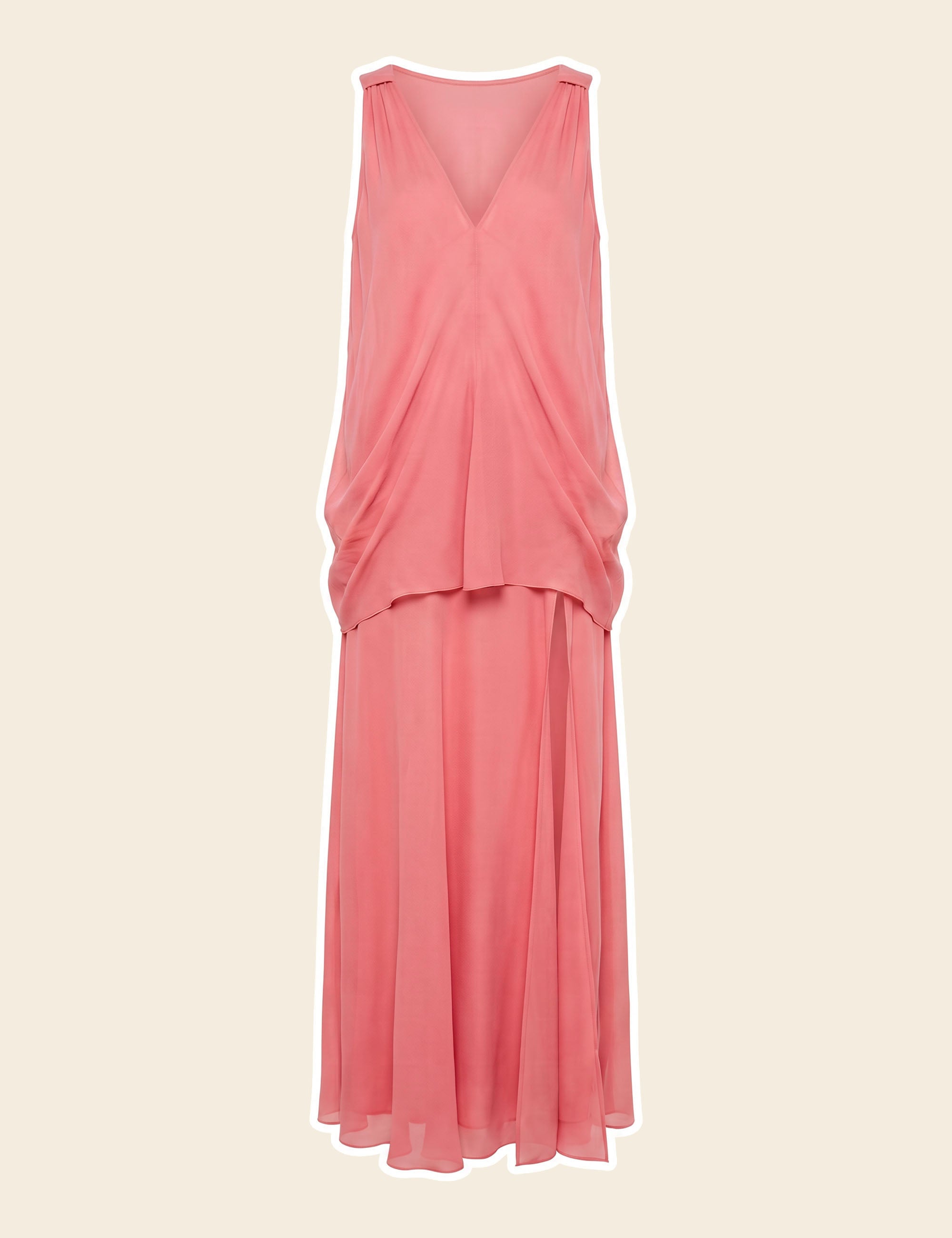 Vestido Luciana Musseline Rosa