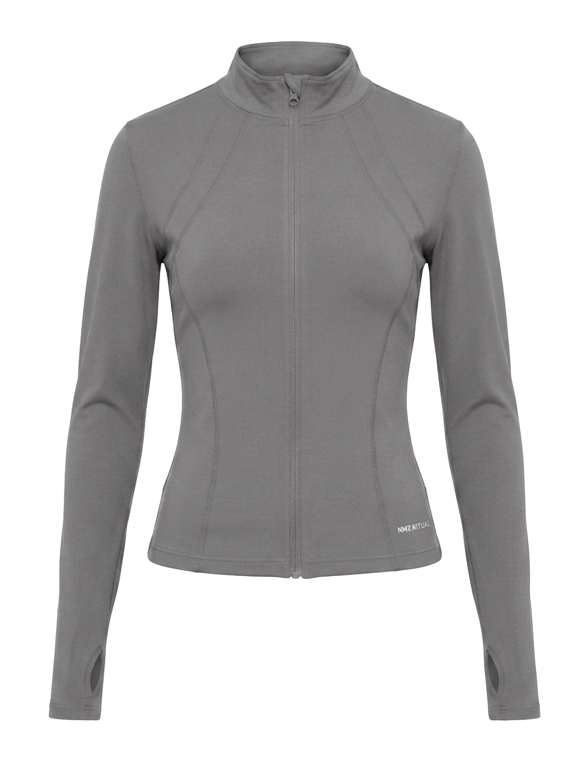 Jaqueta Academia Malha Cinza