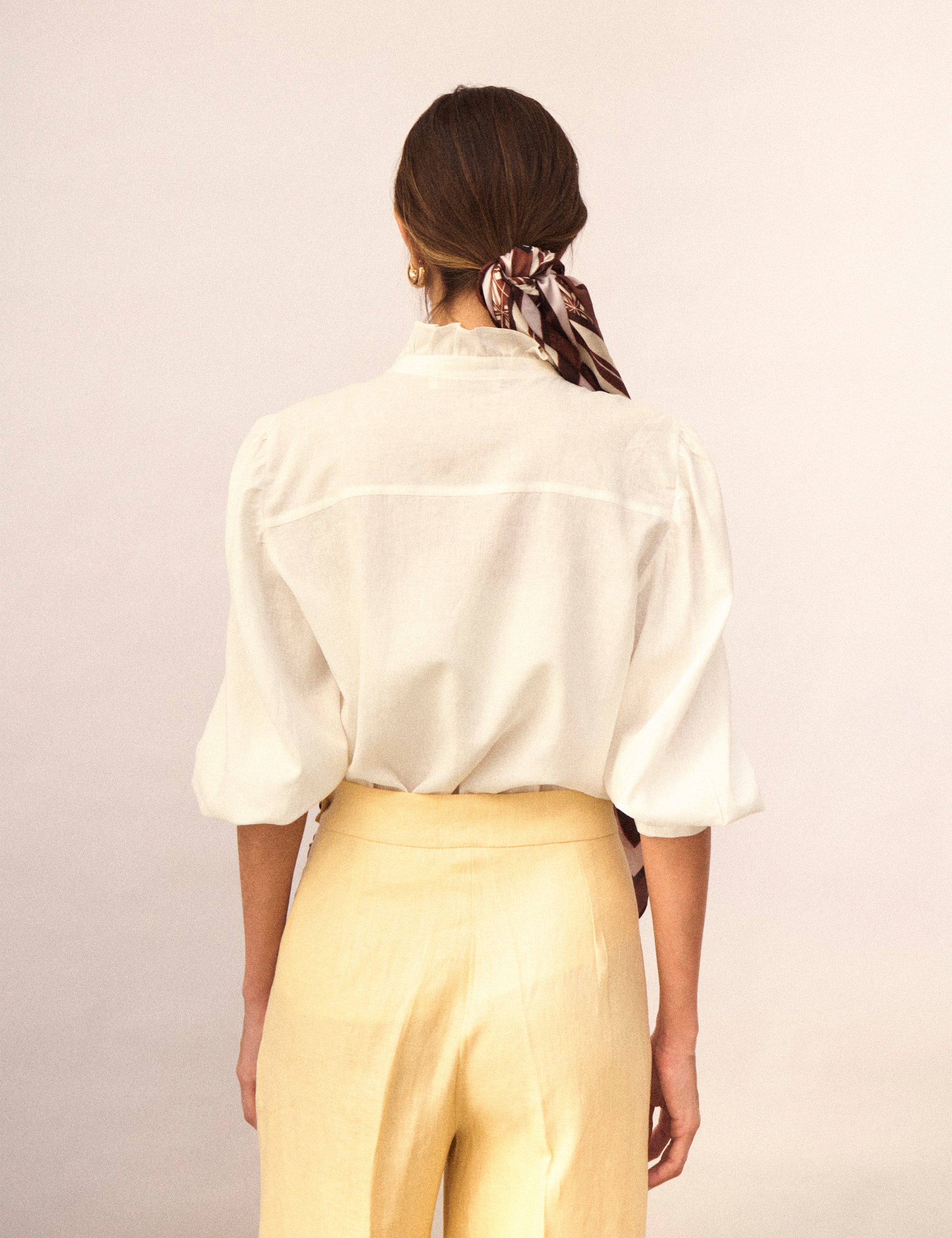 Camisa Lucy Viscolinho Off White