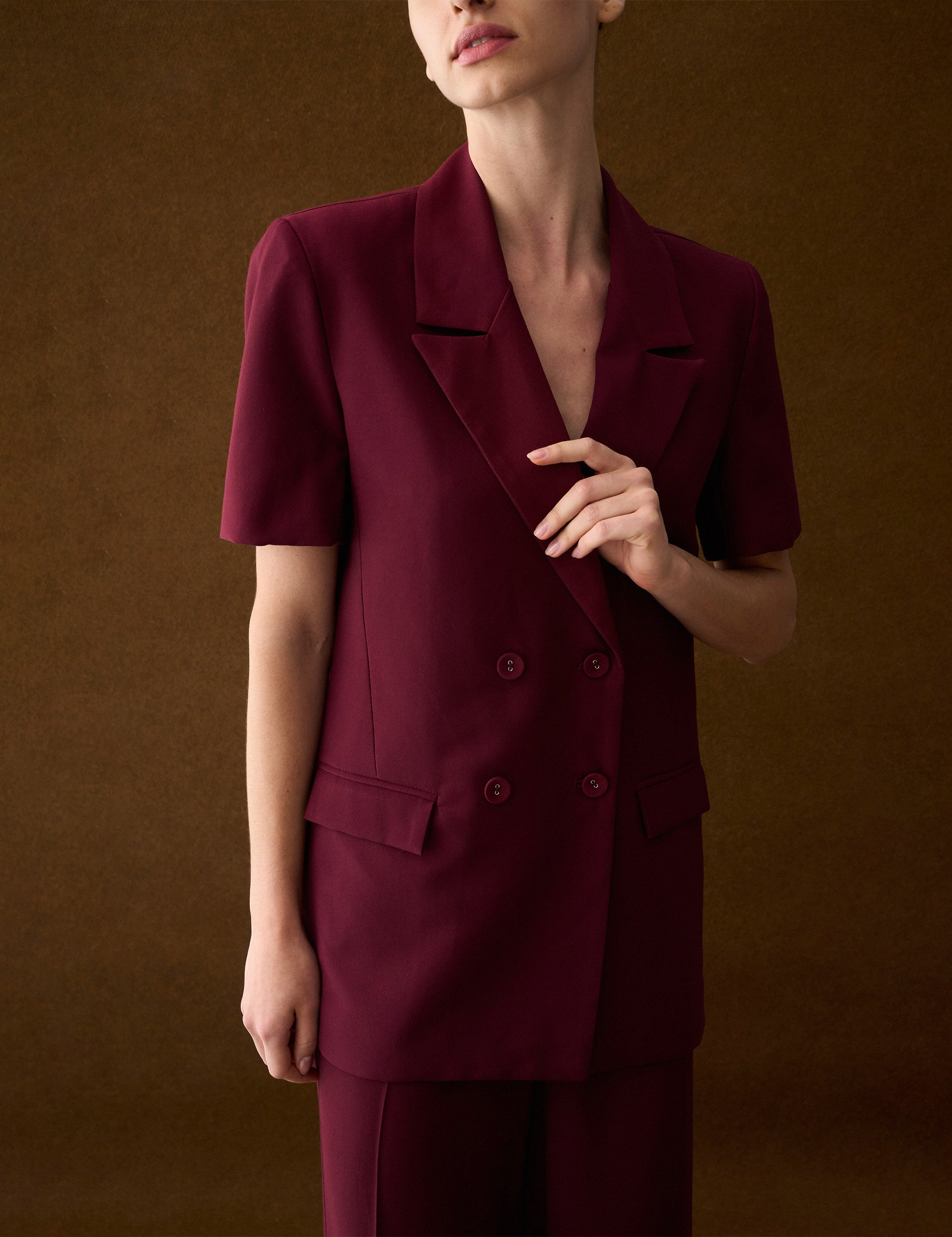 Blazer Paulina Alfaiataria Bordeaux