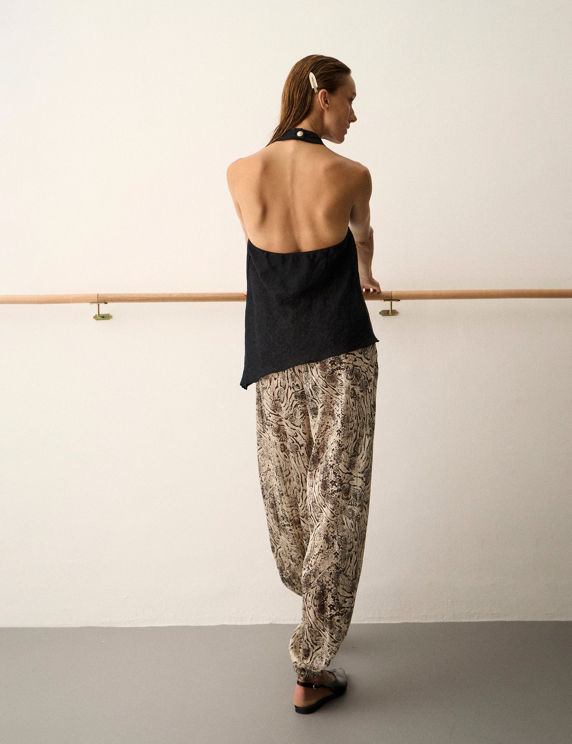 Calça Marie Chiffon Off White