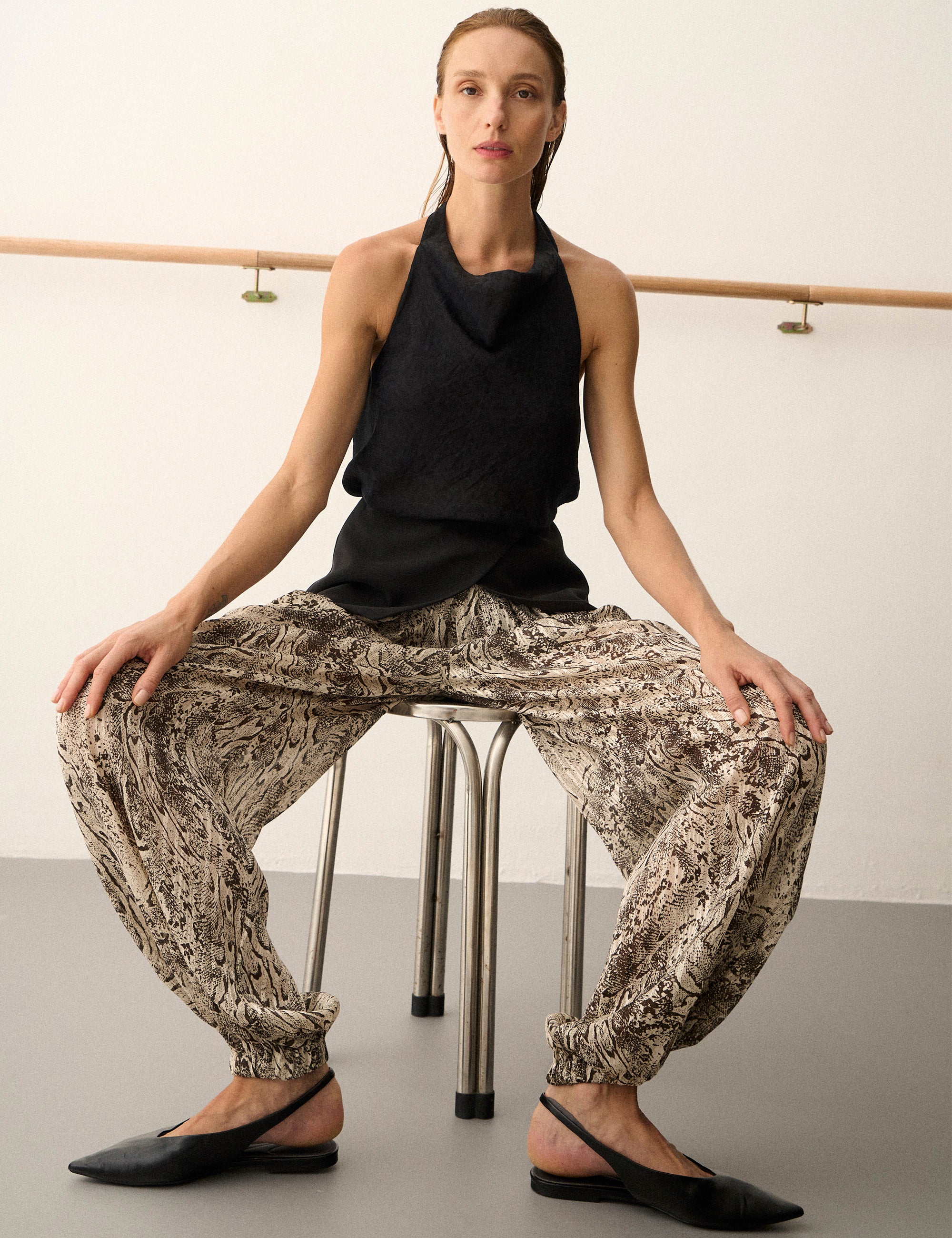 Calça Marie Chiffon Off White