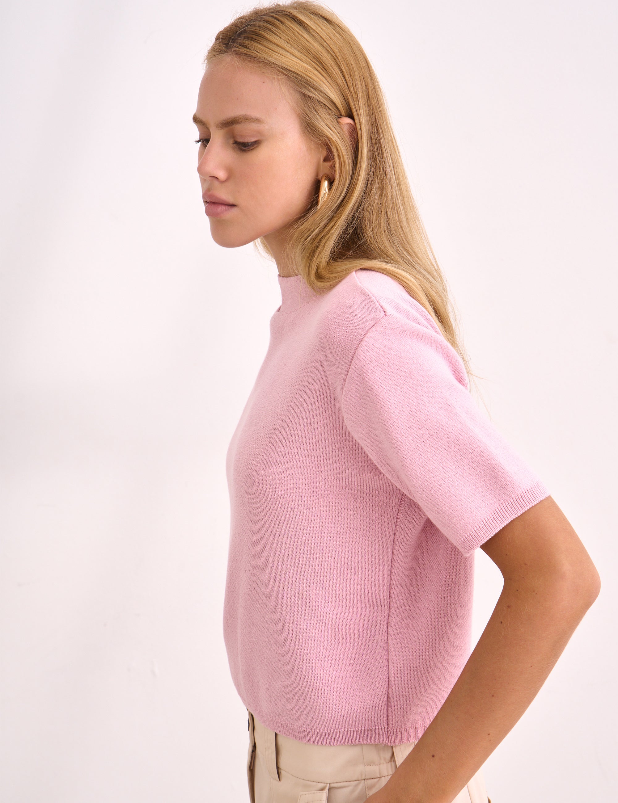 Blusa Aurora Tricot Rosa