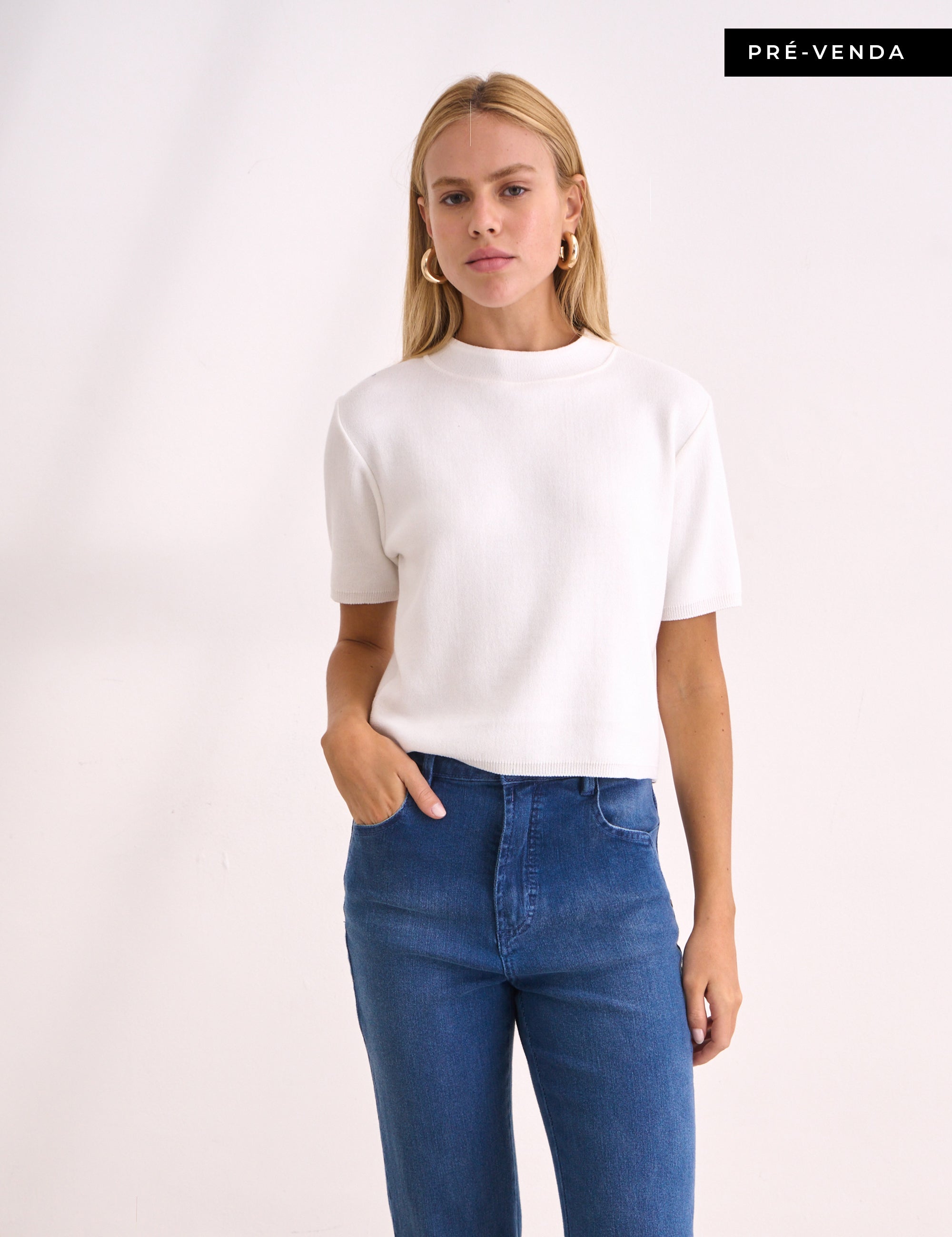 Blusa Aurora Tricot Off White