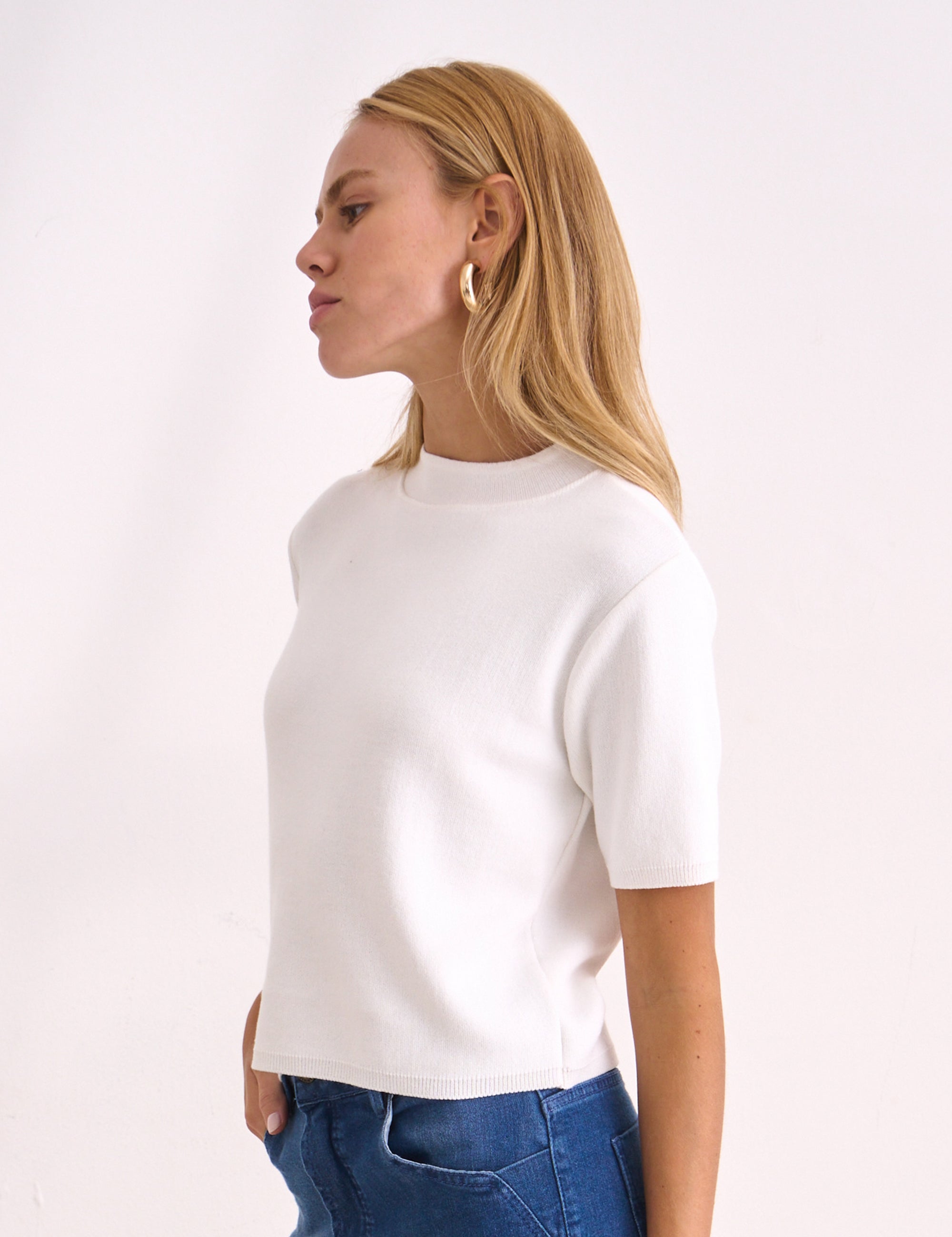 Blusa Aurora Tricot Off White