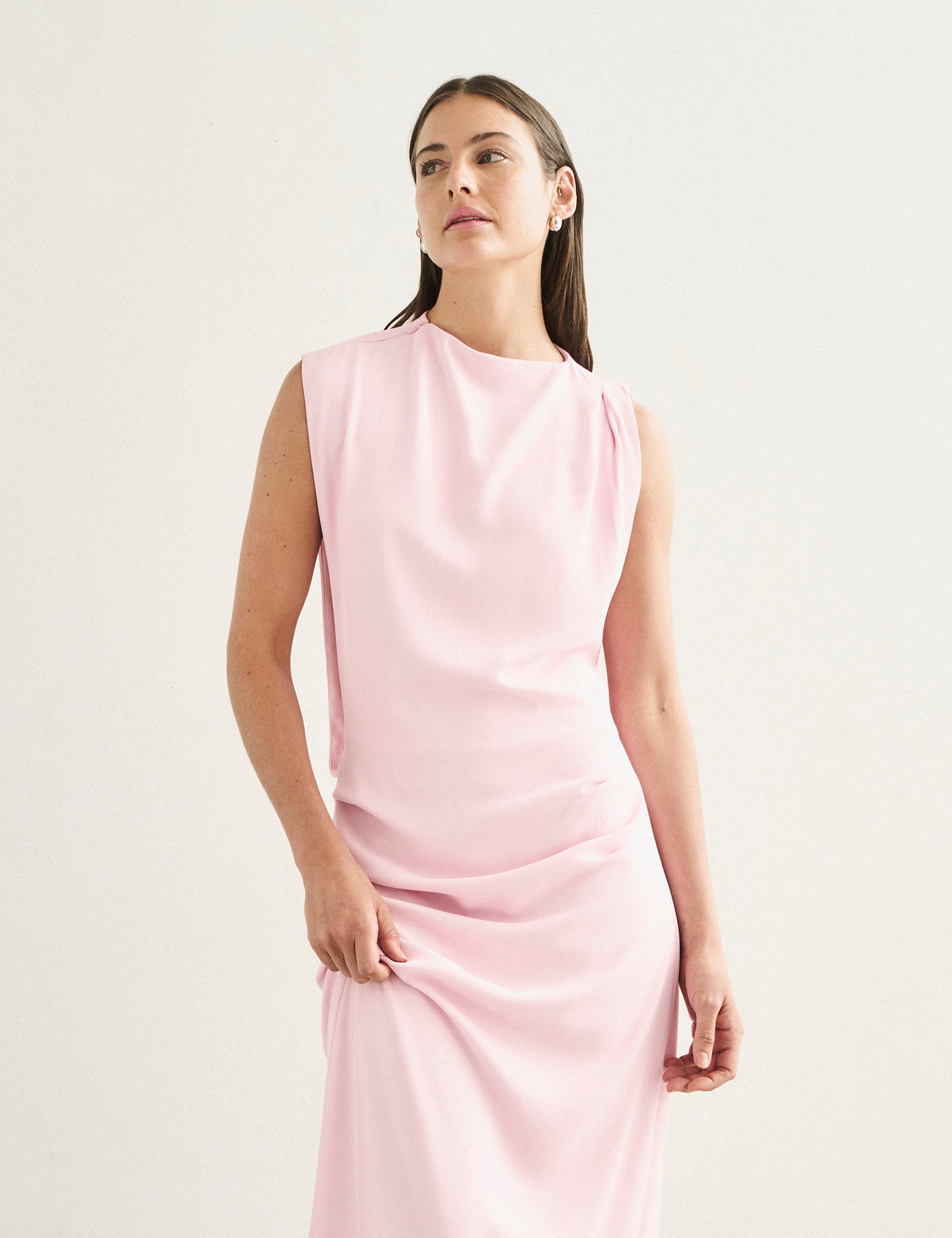 Vestido Lune Alfaiataria Rosa