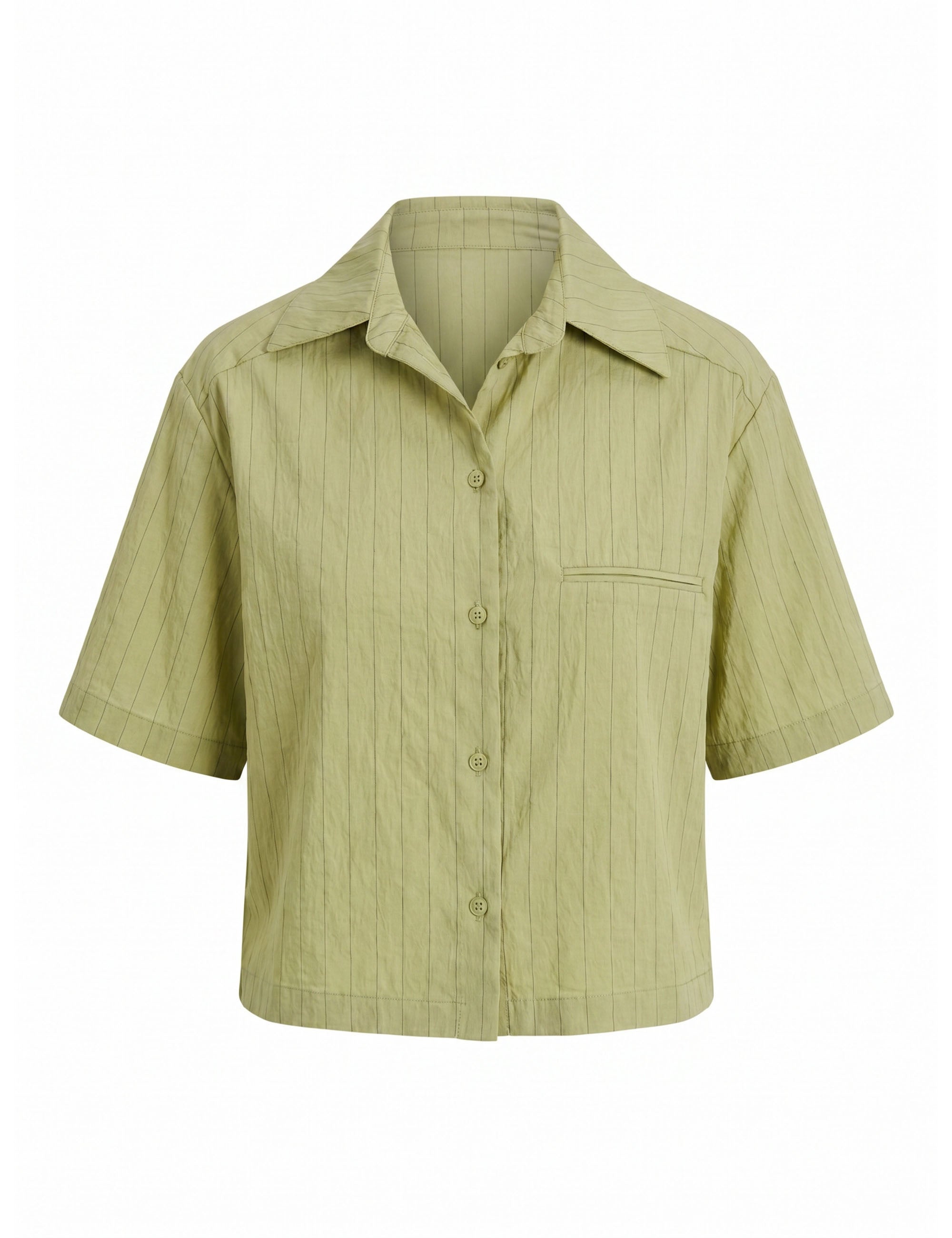Camisa Adrielly Viscolinho Verde