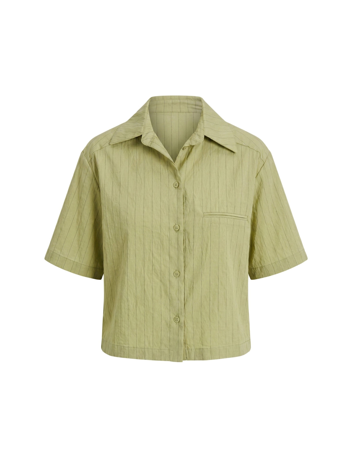 Camisa Adrielly Viscolinho Verde