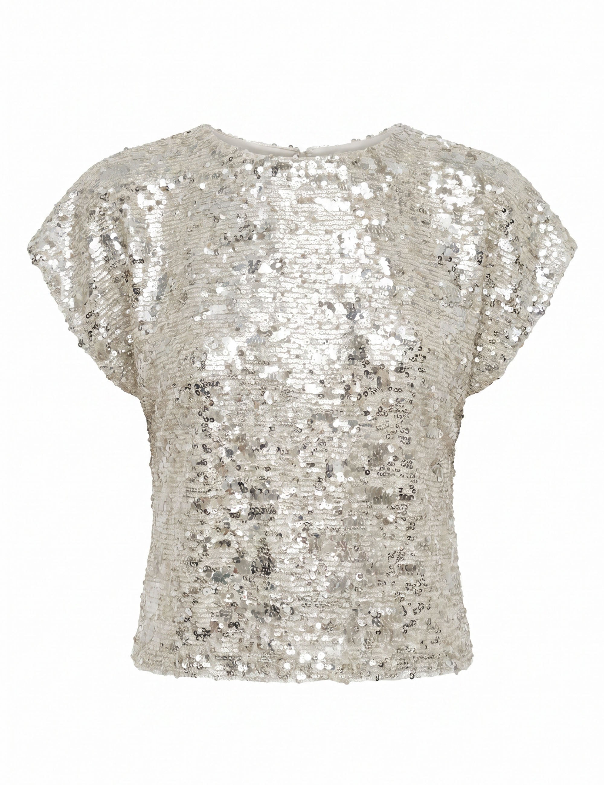 Blusa Lara Paetê Prata