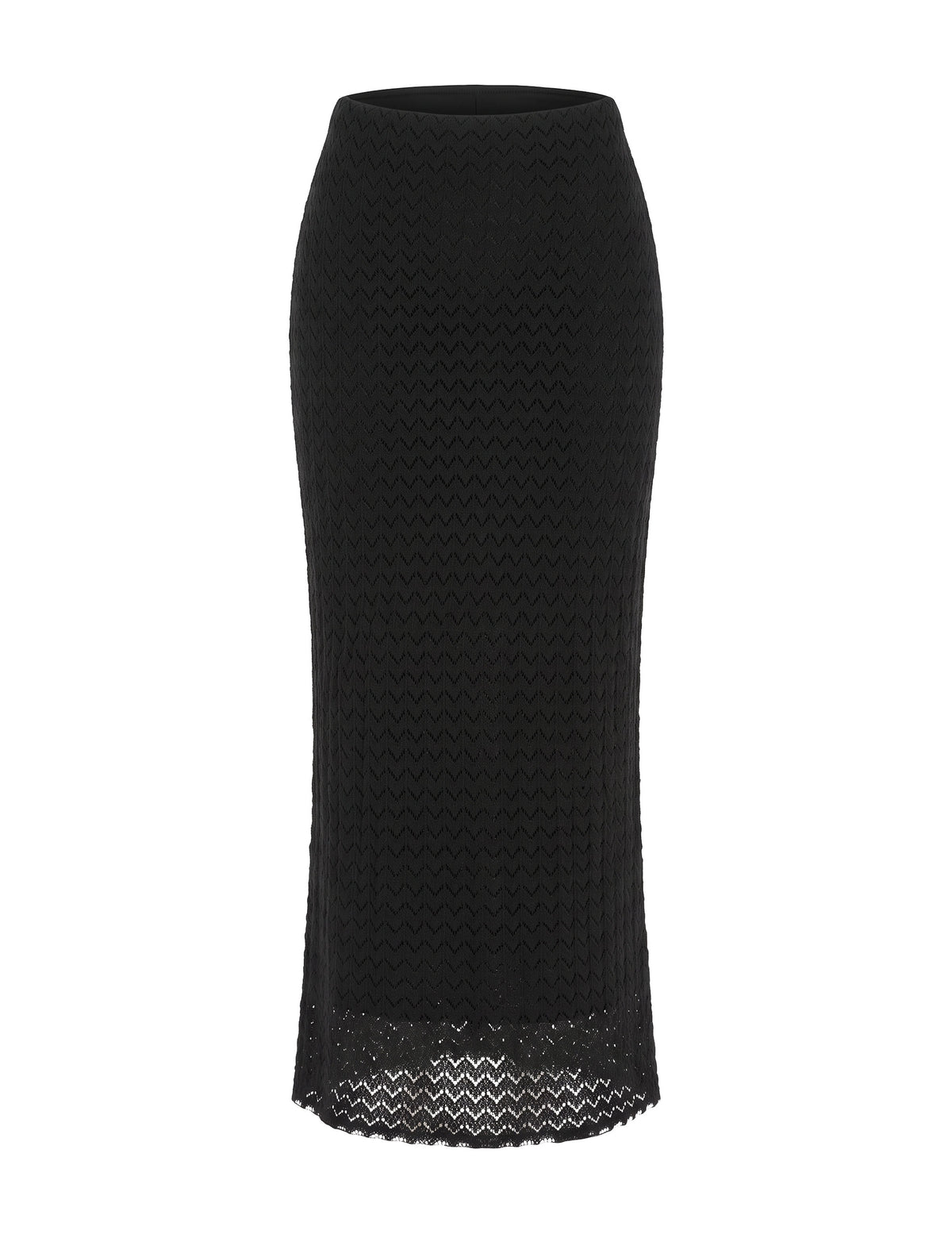 Saia Trancoso Crochê Preto