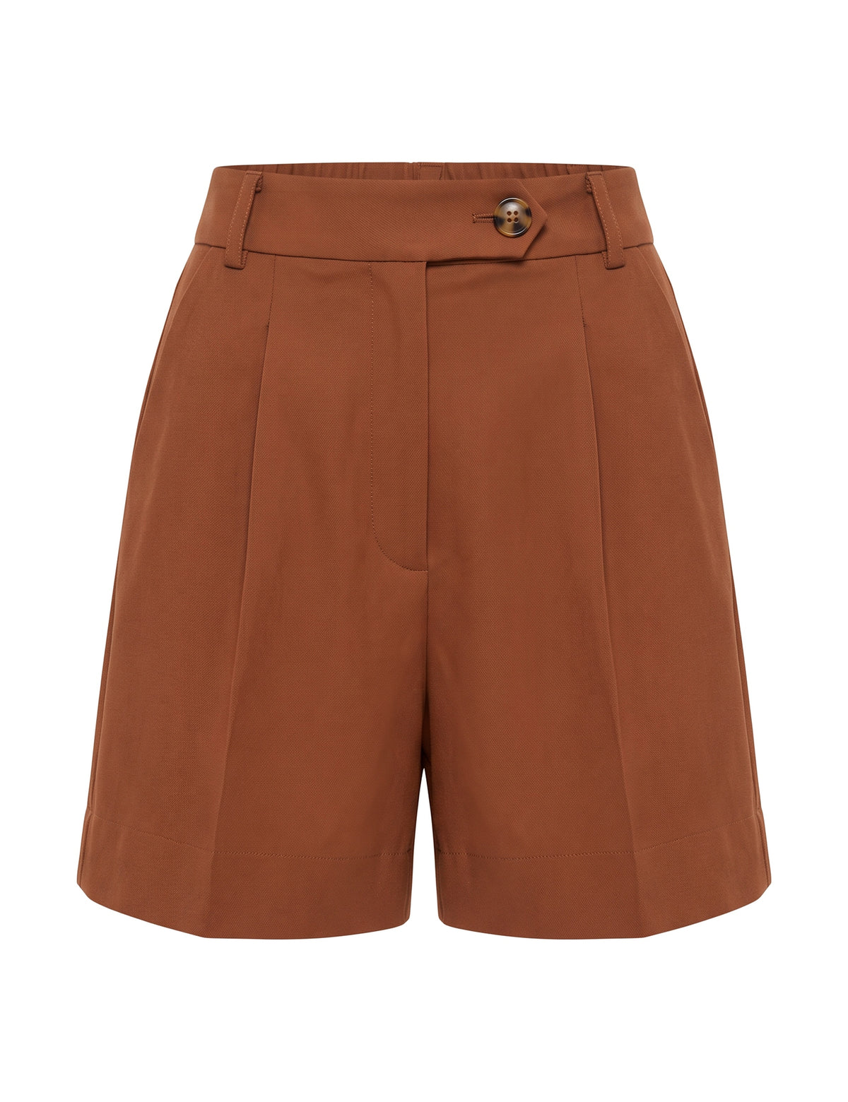Shorts Mia Alfaiataria Marrom