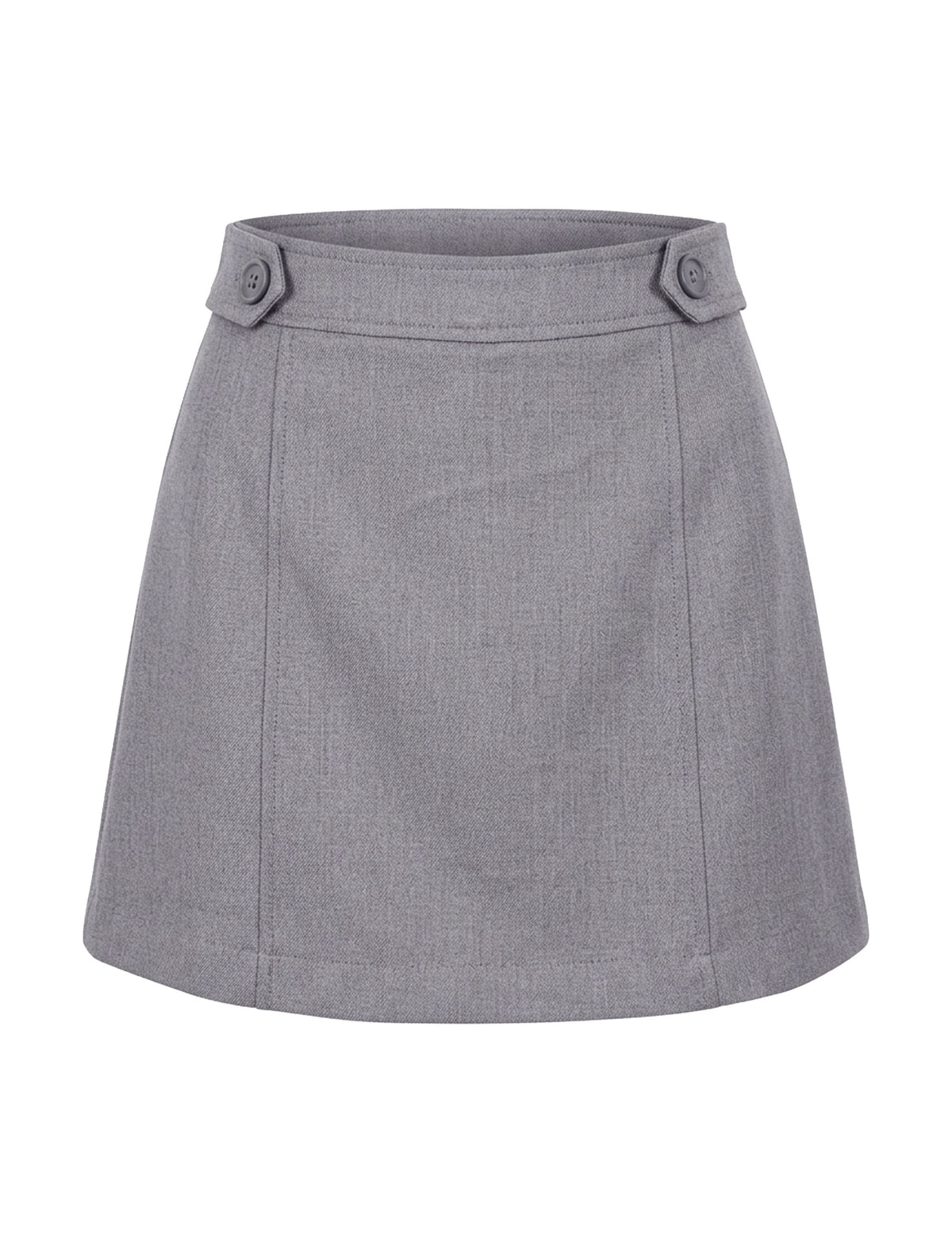 Shorts Saia Saskia Alfaiataria Chumbo