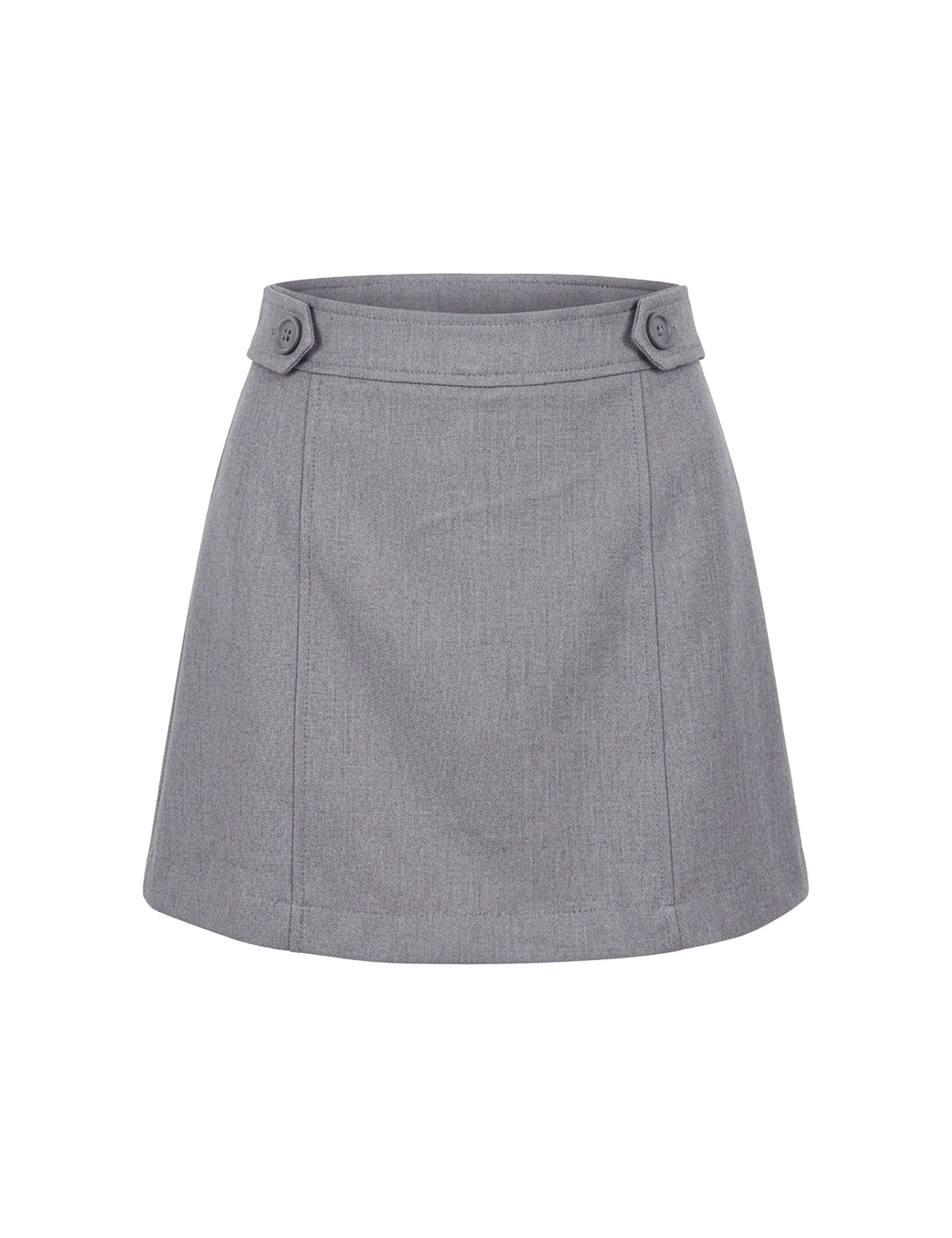 Shorts Saia Saskia Alfaiataria Chumbo