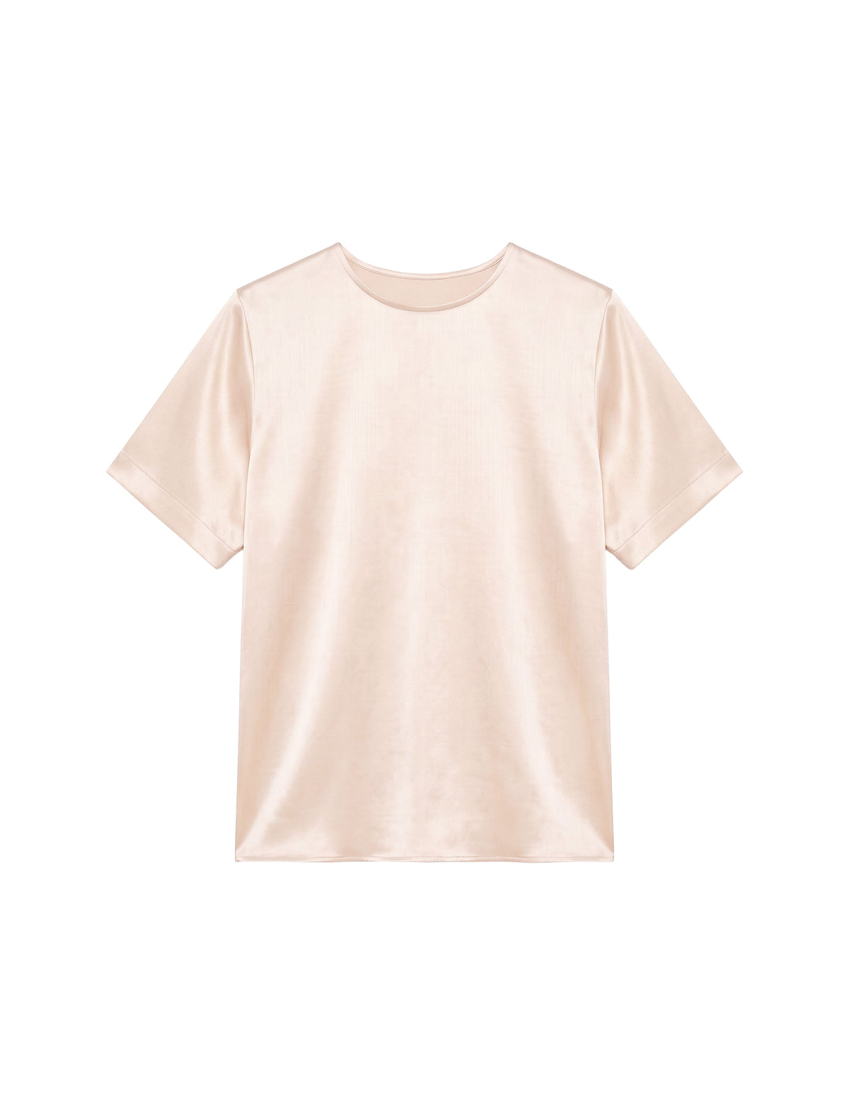 T-Shirt Cetim Crinkle Areia