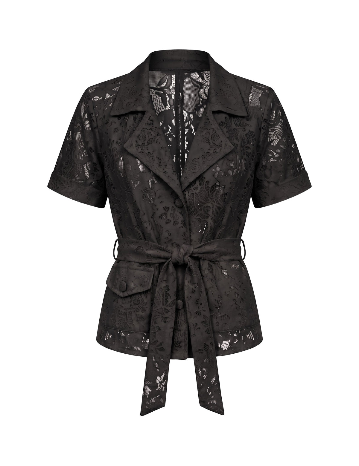Casaqueto Renda Preto