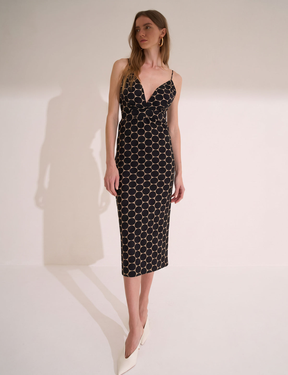 Vestido Fiore Poá Preto