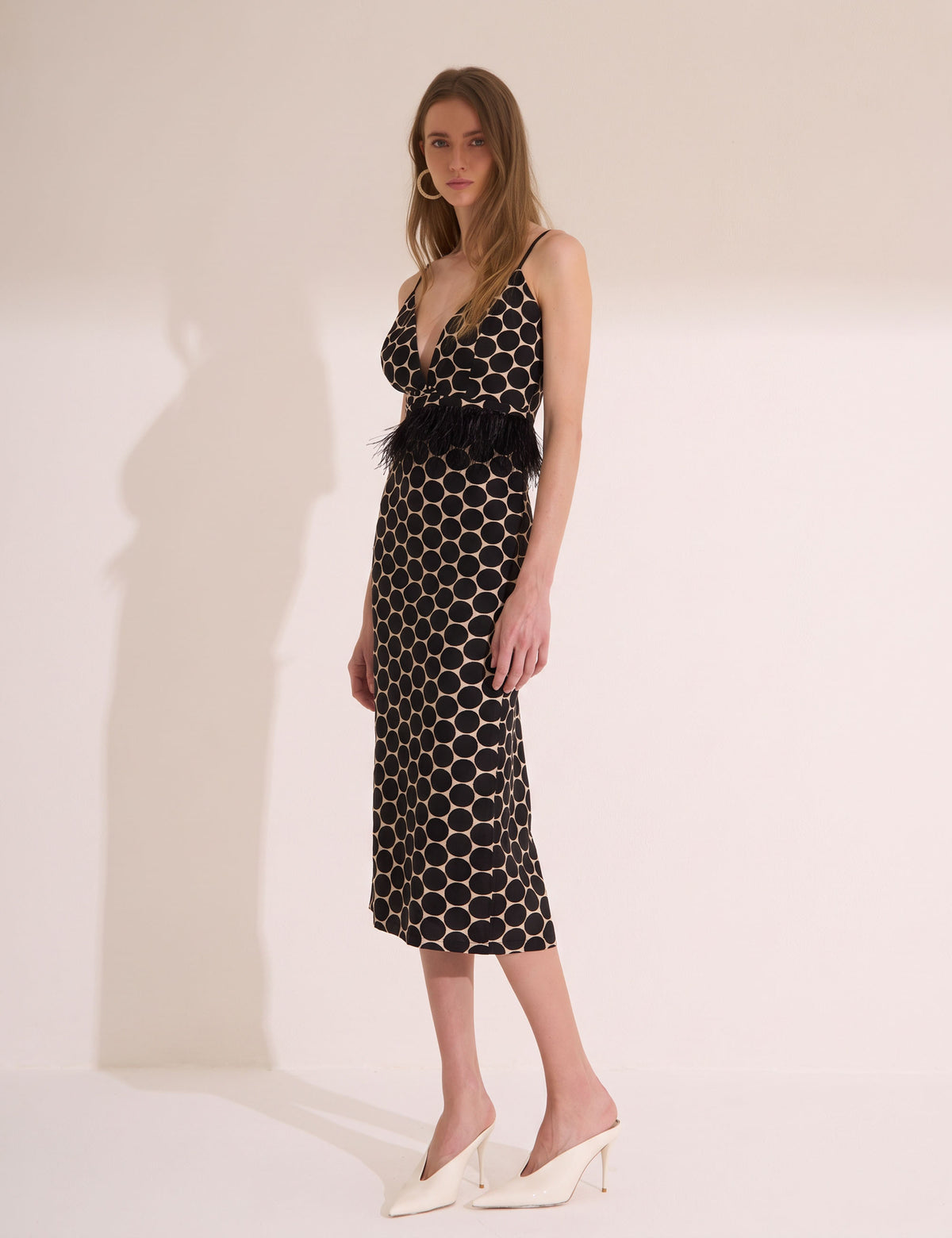 Vestido Fiore Poá Preto