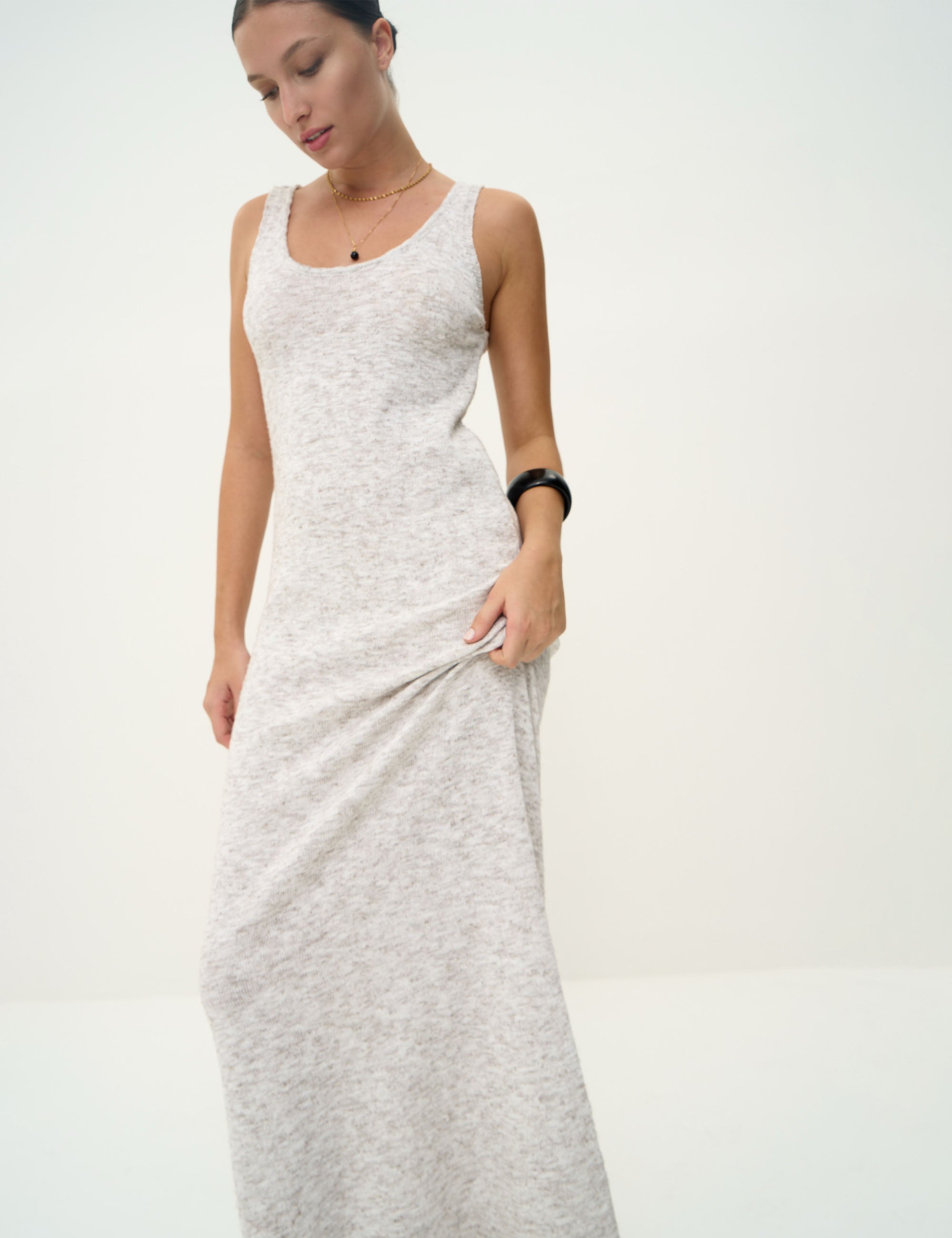 Vestido Nice Tricot Papiro
