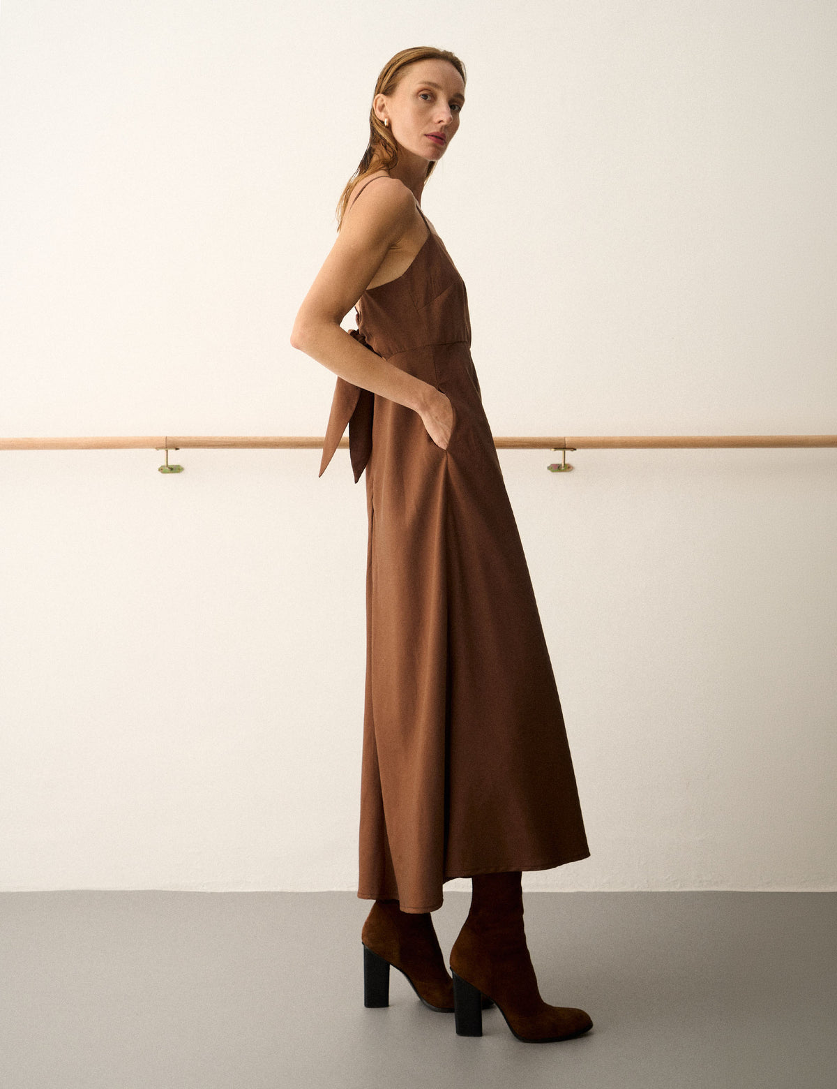 Vestido Carol Liocel Marrom