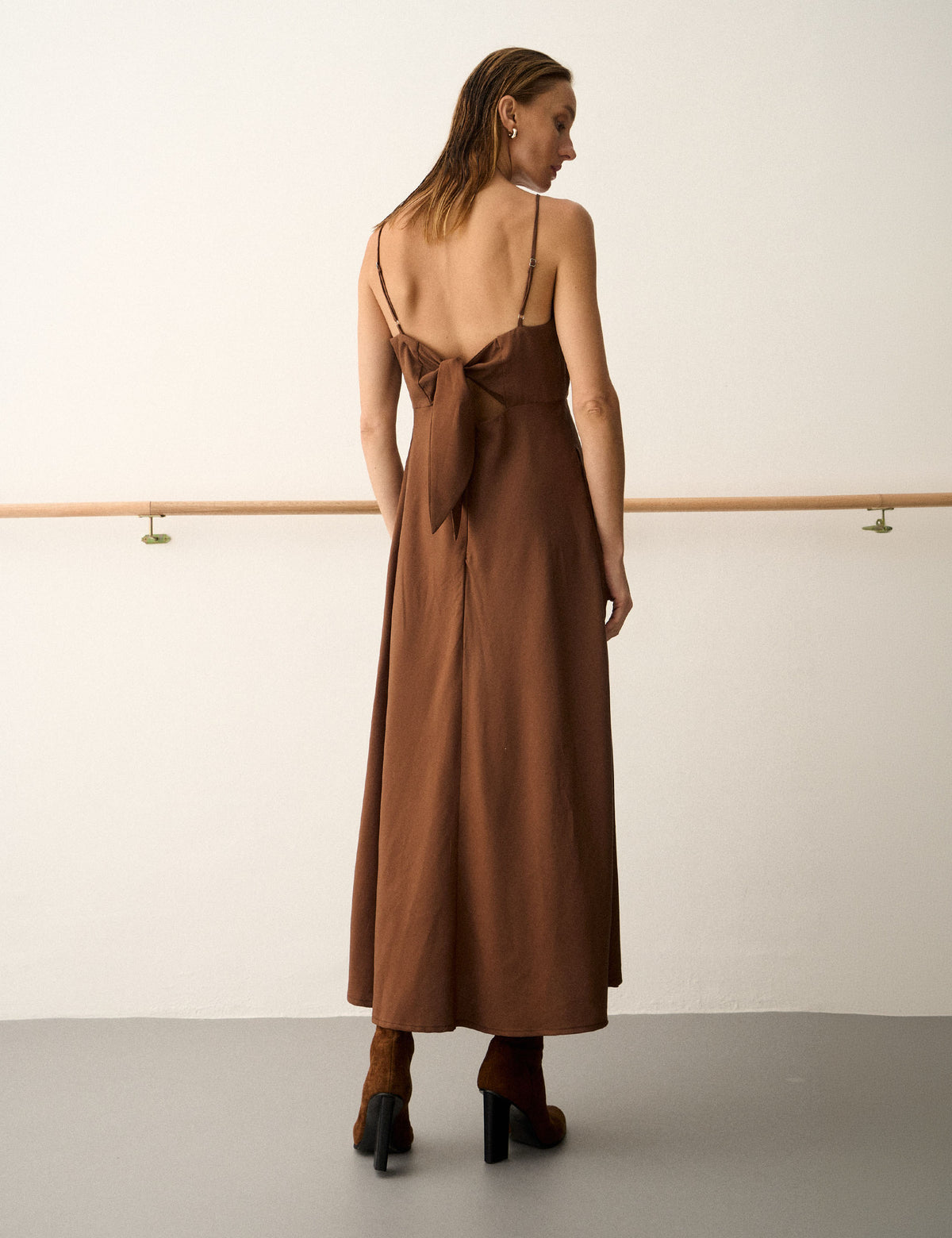 Vestido Carol Liocel Marrom