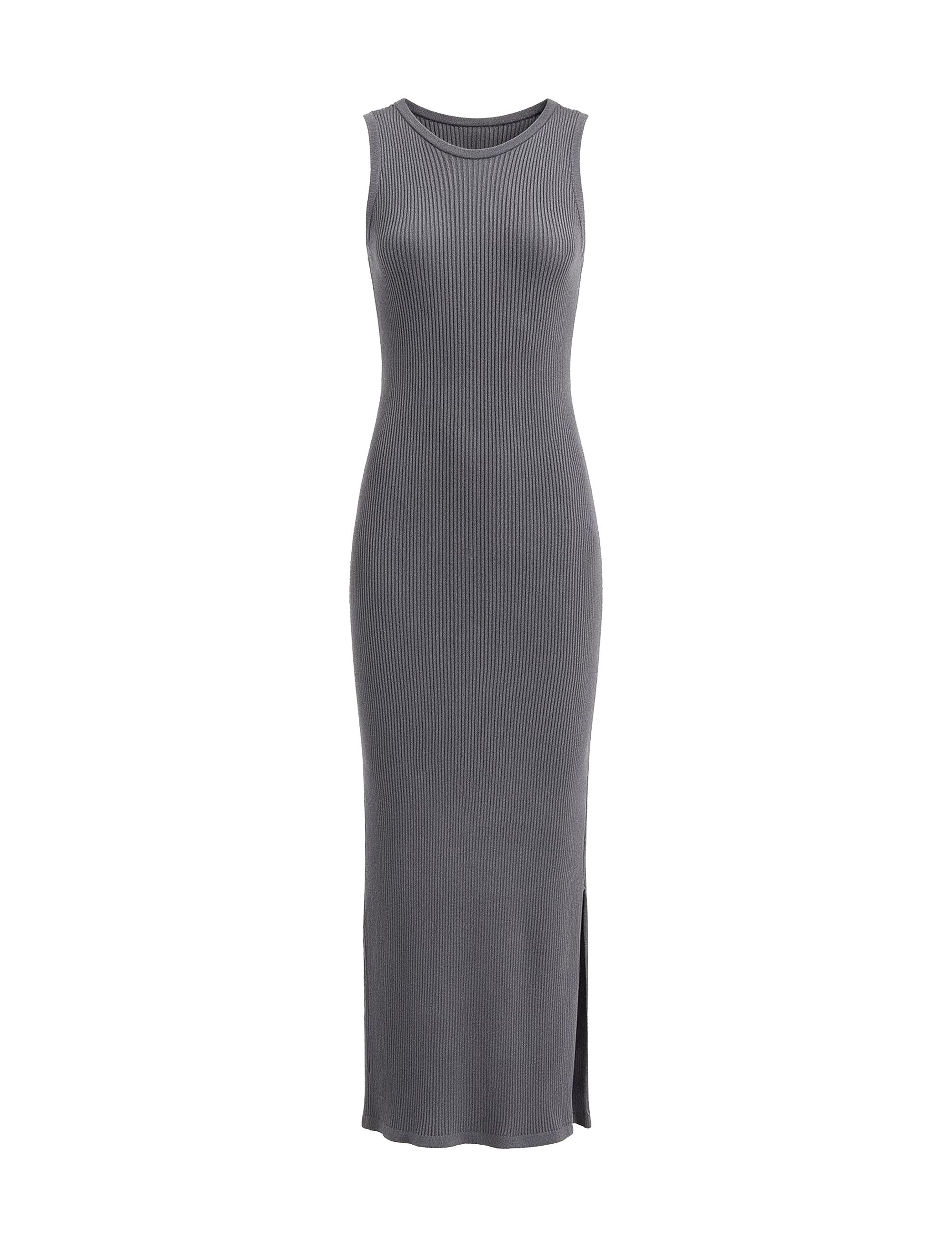 Vestido Cibele Tricot Chumbo